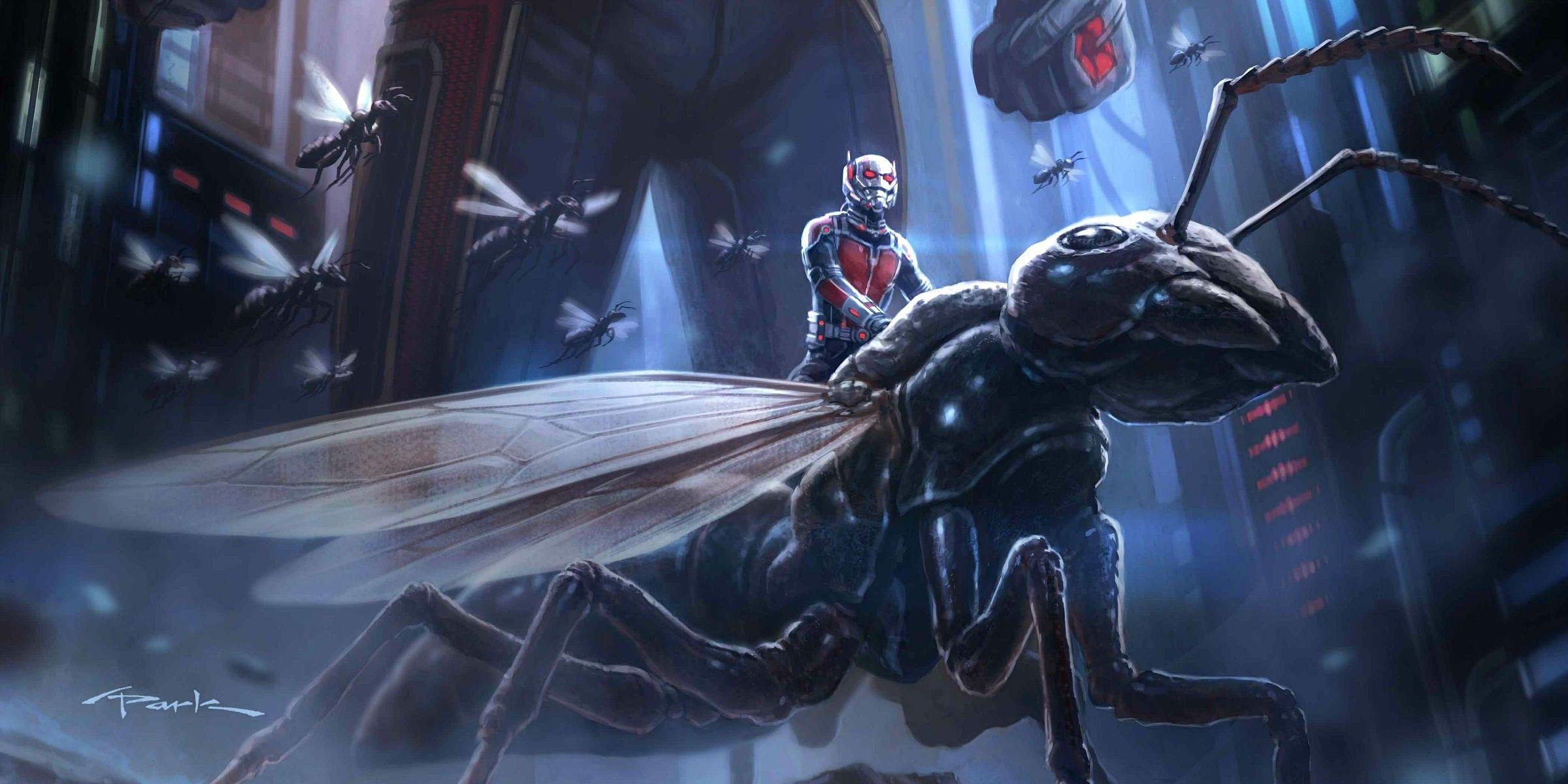 2400x1200 Marvel, Action, Ant, Man, antman, Movie Arts, Comic, Superhero