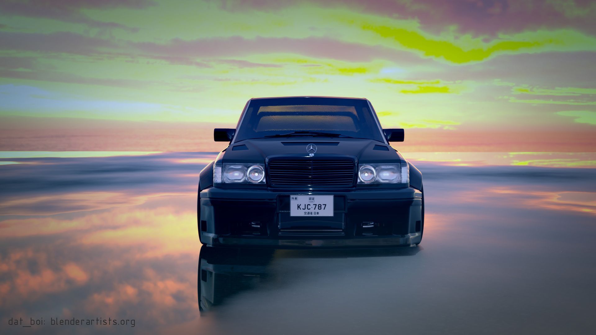 1920x1080 Mercedes Benz 190E 2.5 16 Evolution II (custom wide body) Projects Artists Community