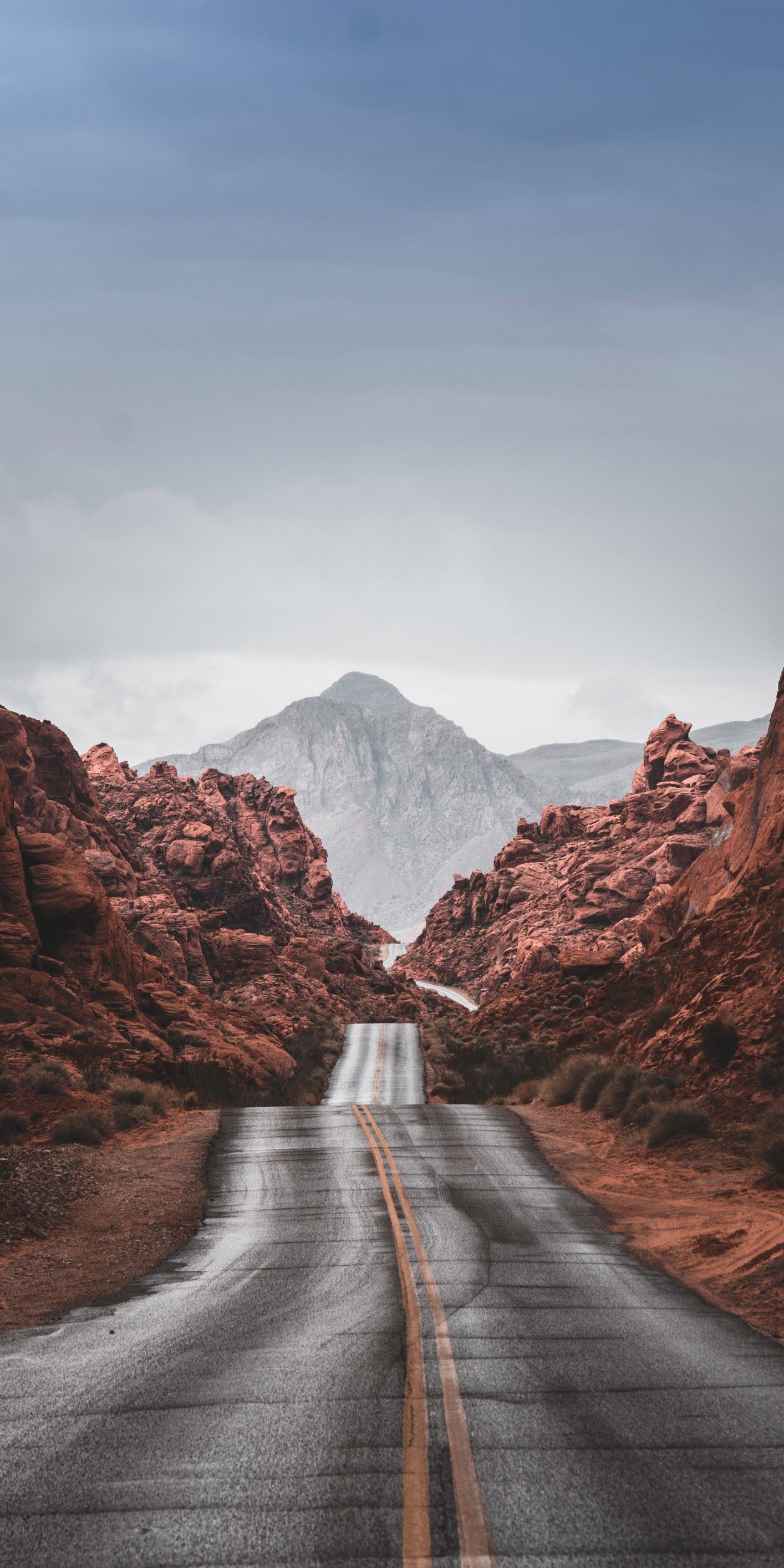 1414x2828 Road 4k Mobile Wallpaper
