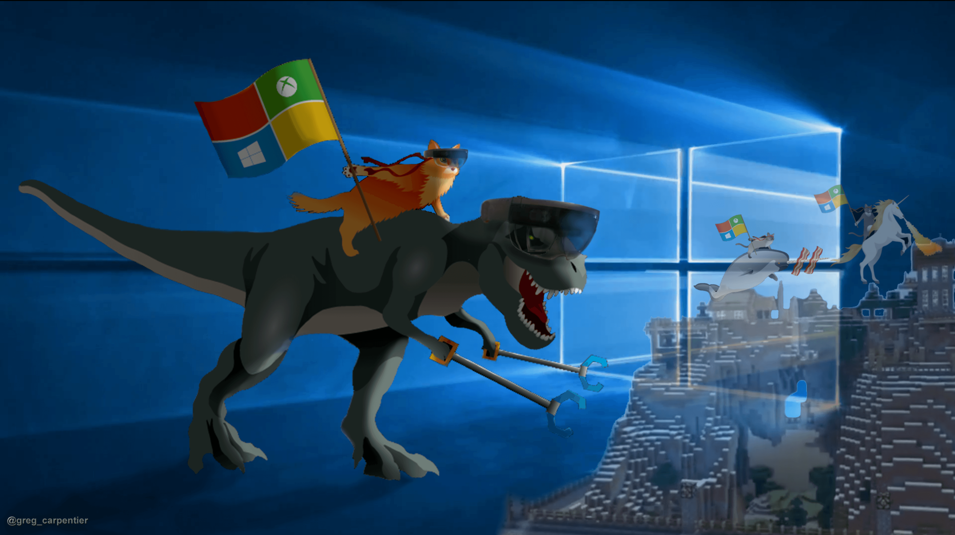 3840x2152 Hình nền mèo Ninja tuyệt vời cho Microsoft Windows 10