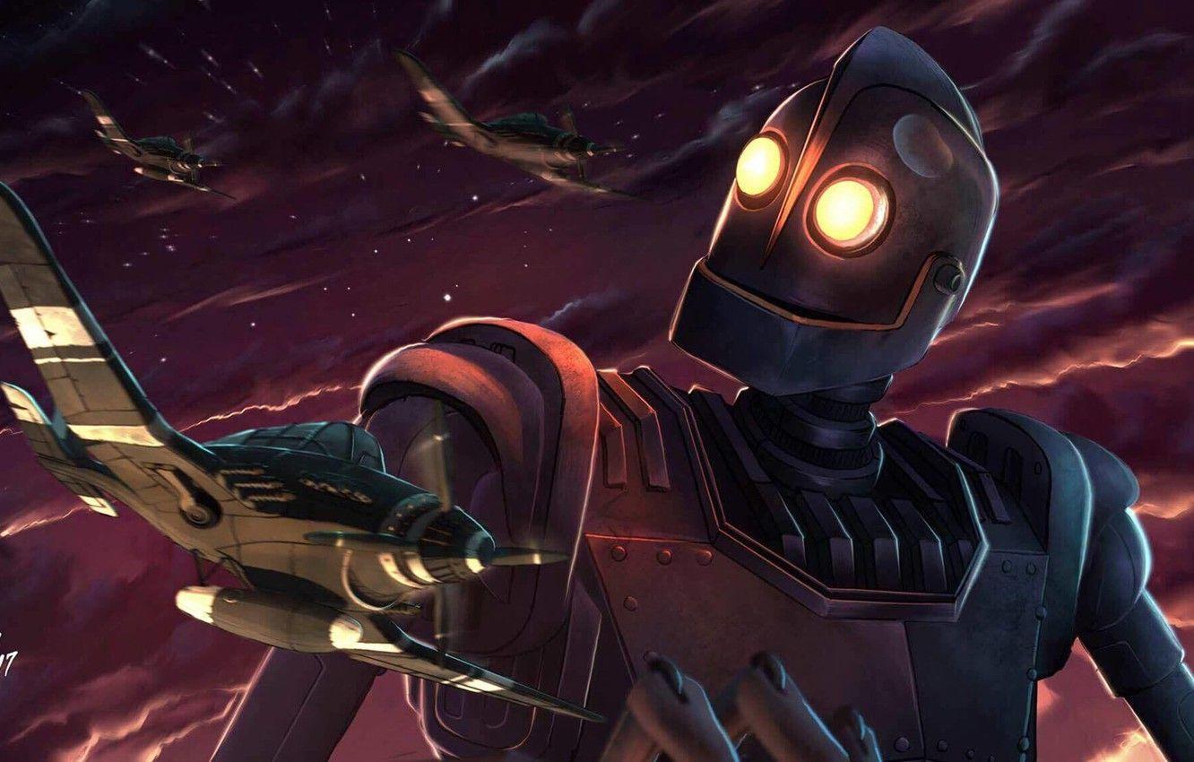 1332x850 Wallpaper Figure, Robot, Aircraft, Art, Fighters, Cartoon, Giant