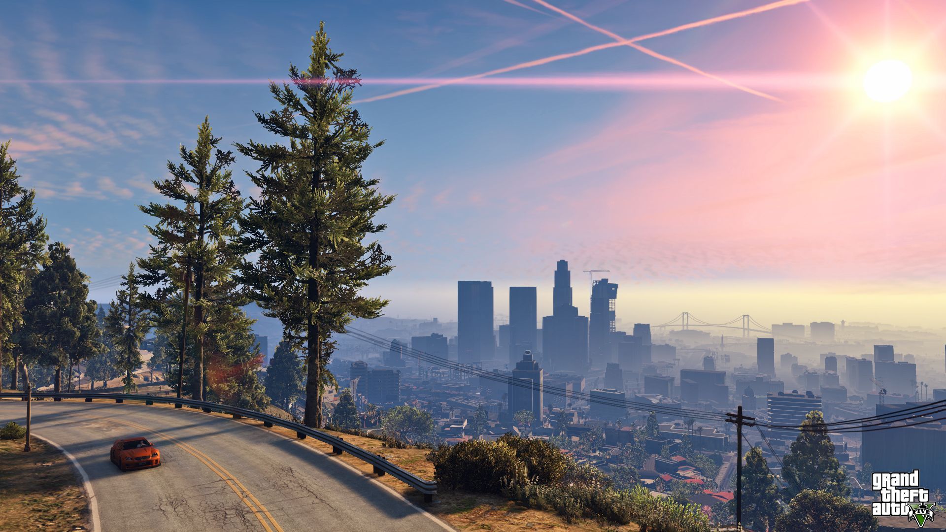 1920x1080 Wallpaper the city, Rockstar, Grand Theft Auto V, Los Santos, gta 5 for mobile and desktop, section игры, resolution 1920x1080