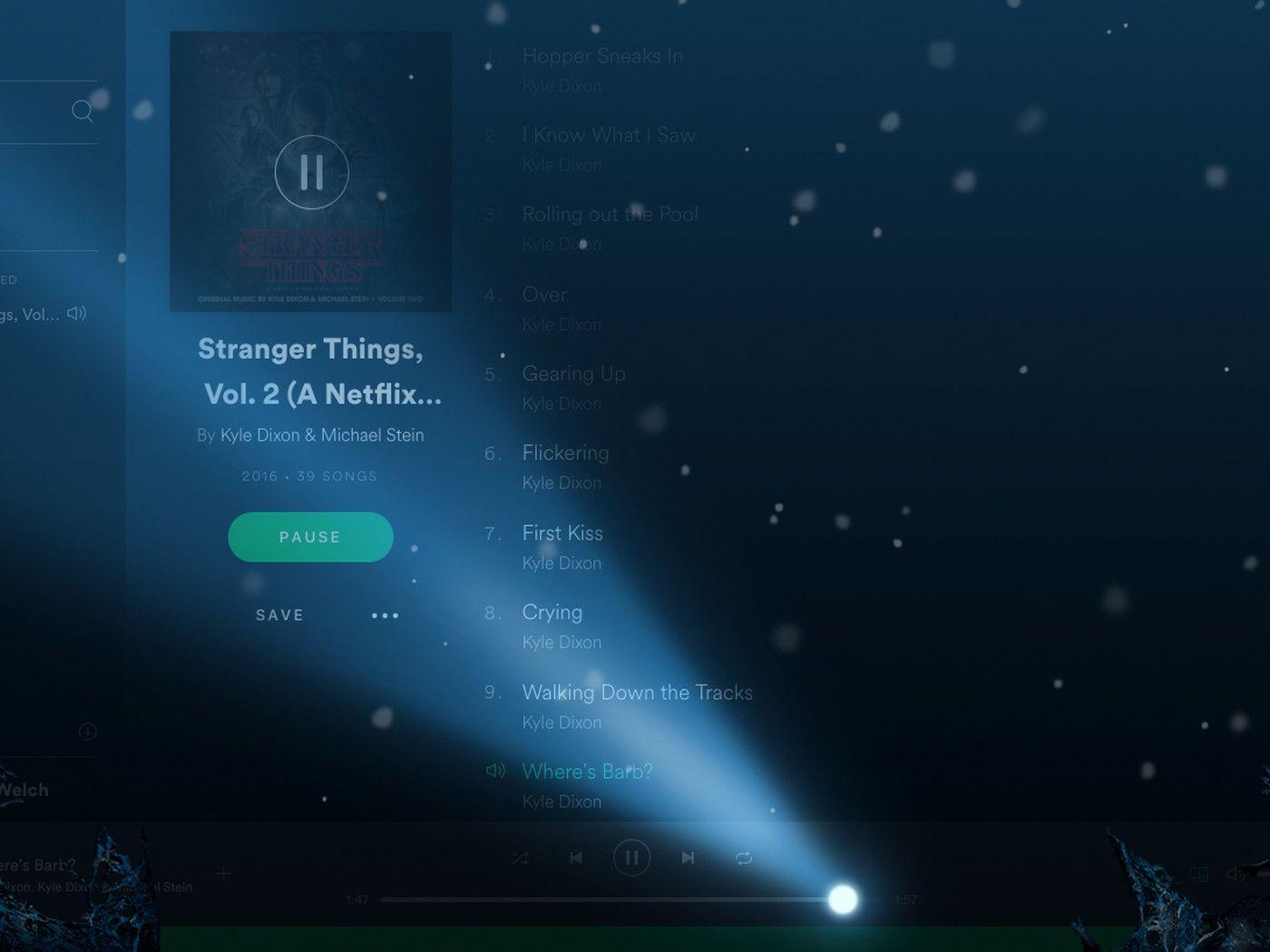 1400x1050 How to trigger Spotify's creepy Stranger Things Easter egg