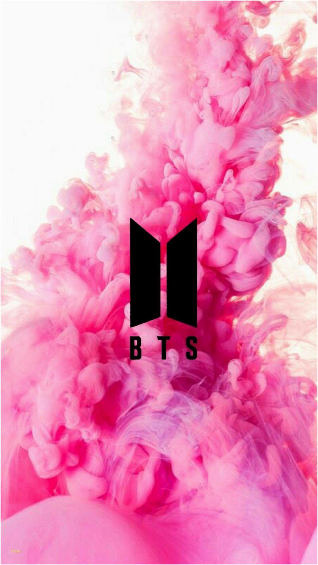 Pink Black BTS Logo In Dark Background HD BTS Wallpapers  HD Wallpapers   ID 97975