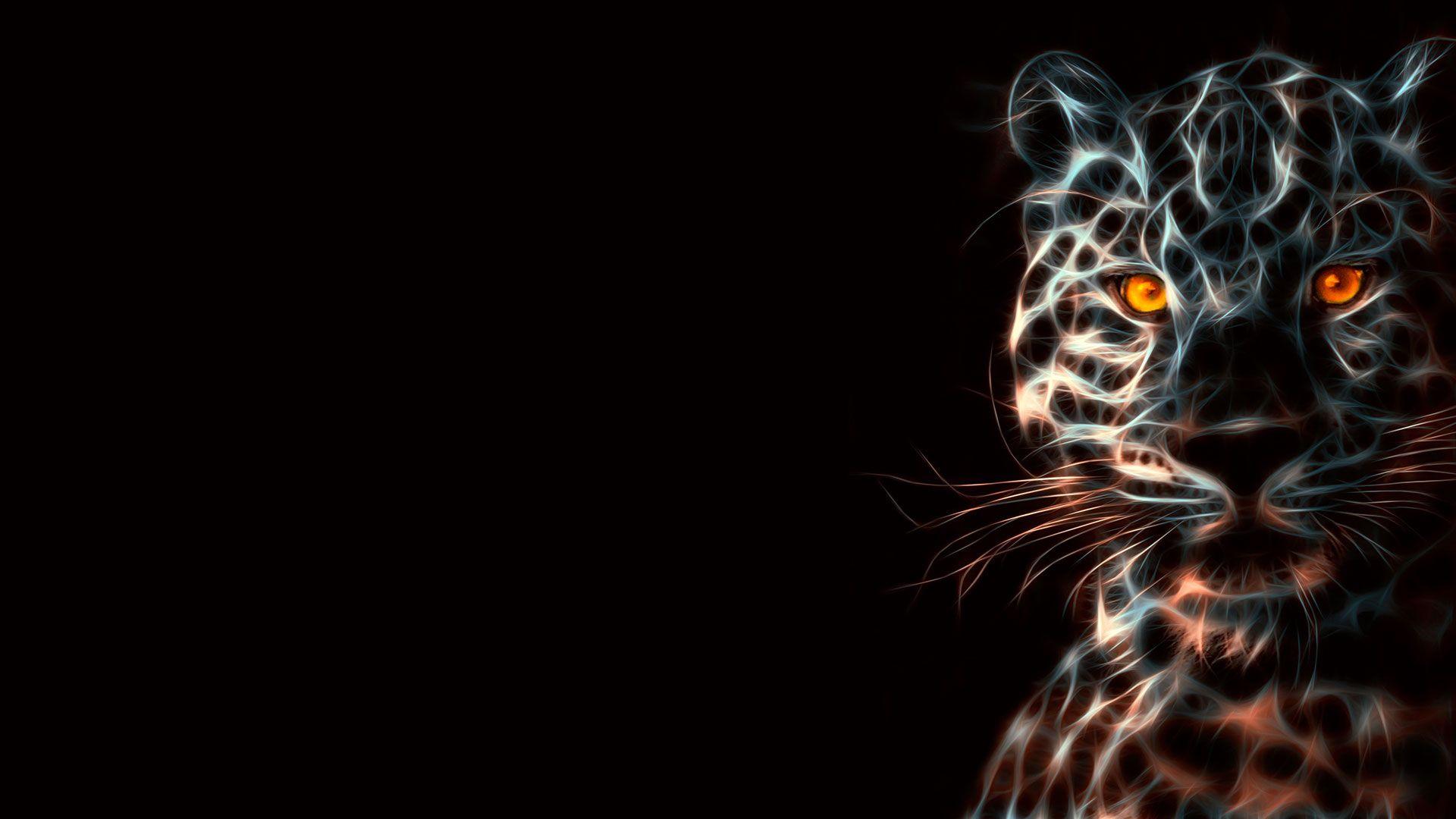 1920x1080 Neon Leopard Wallpaper