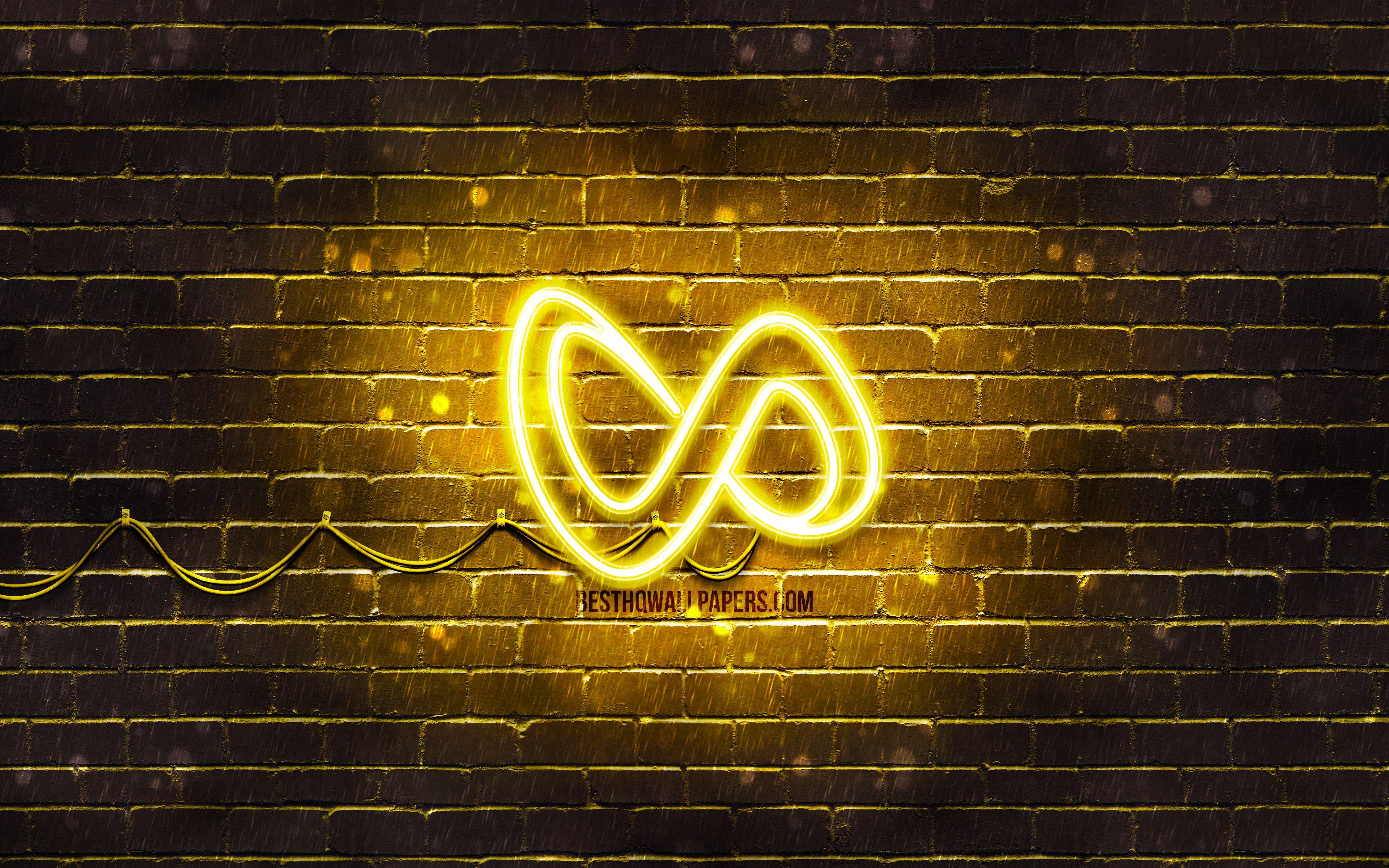 3840x2400 Download wallpaper DJ Snake yellow logo, 4k, superstars, french