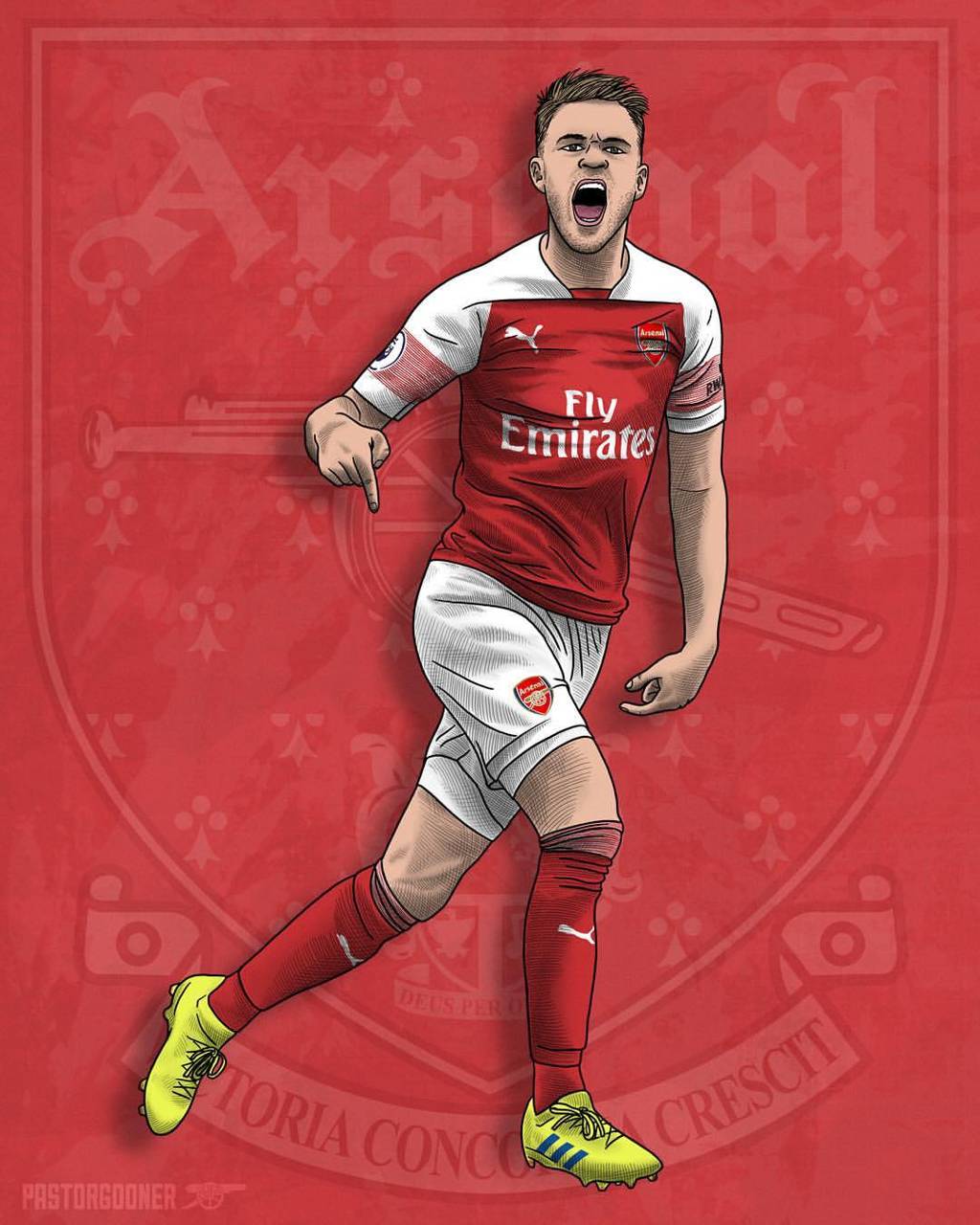 1024x1280 Aaron Ramsey wallpaper