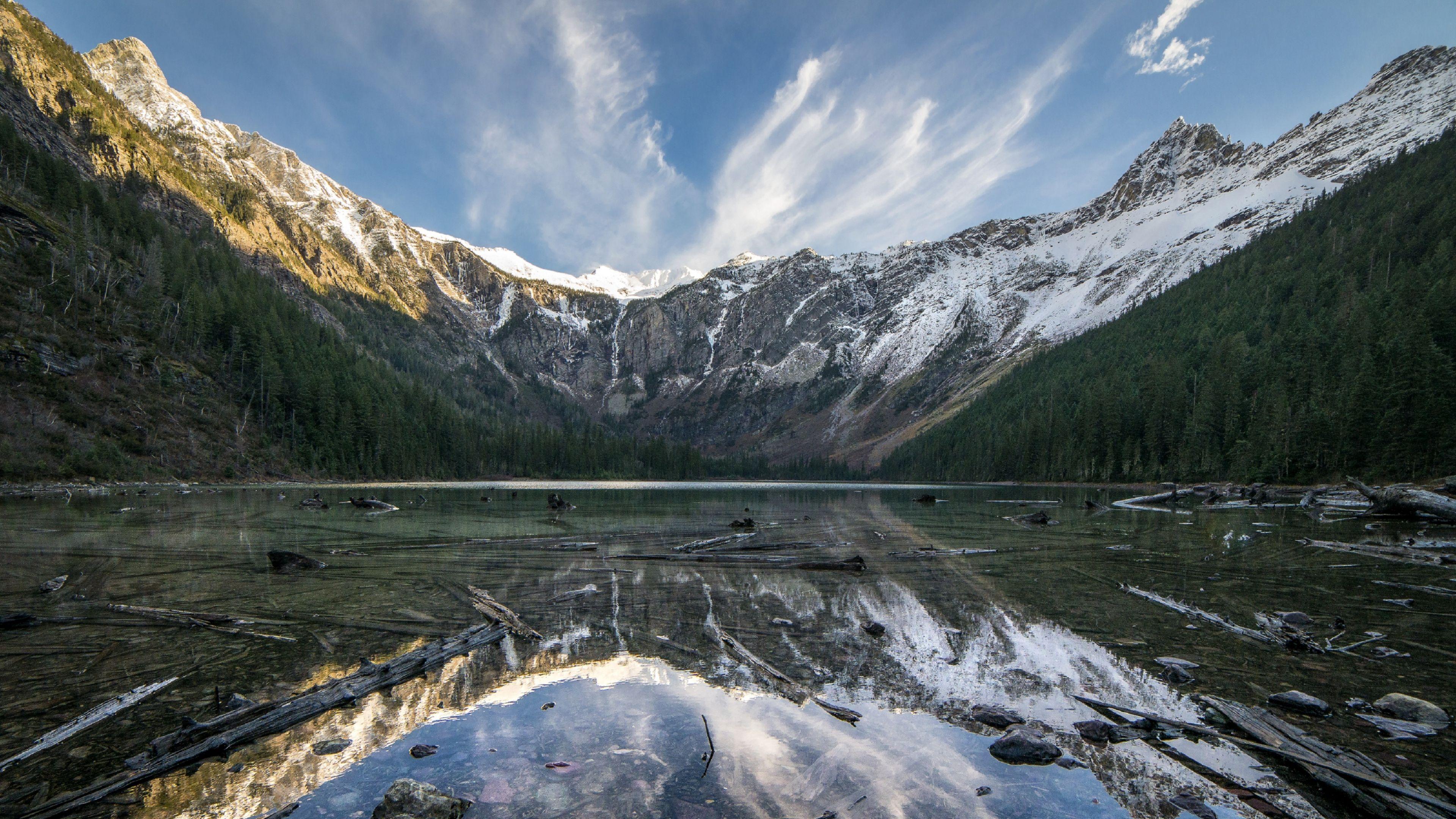 3840x2160 Glacier National Park Wallpaper