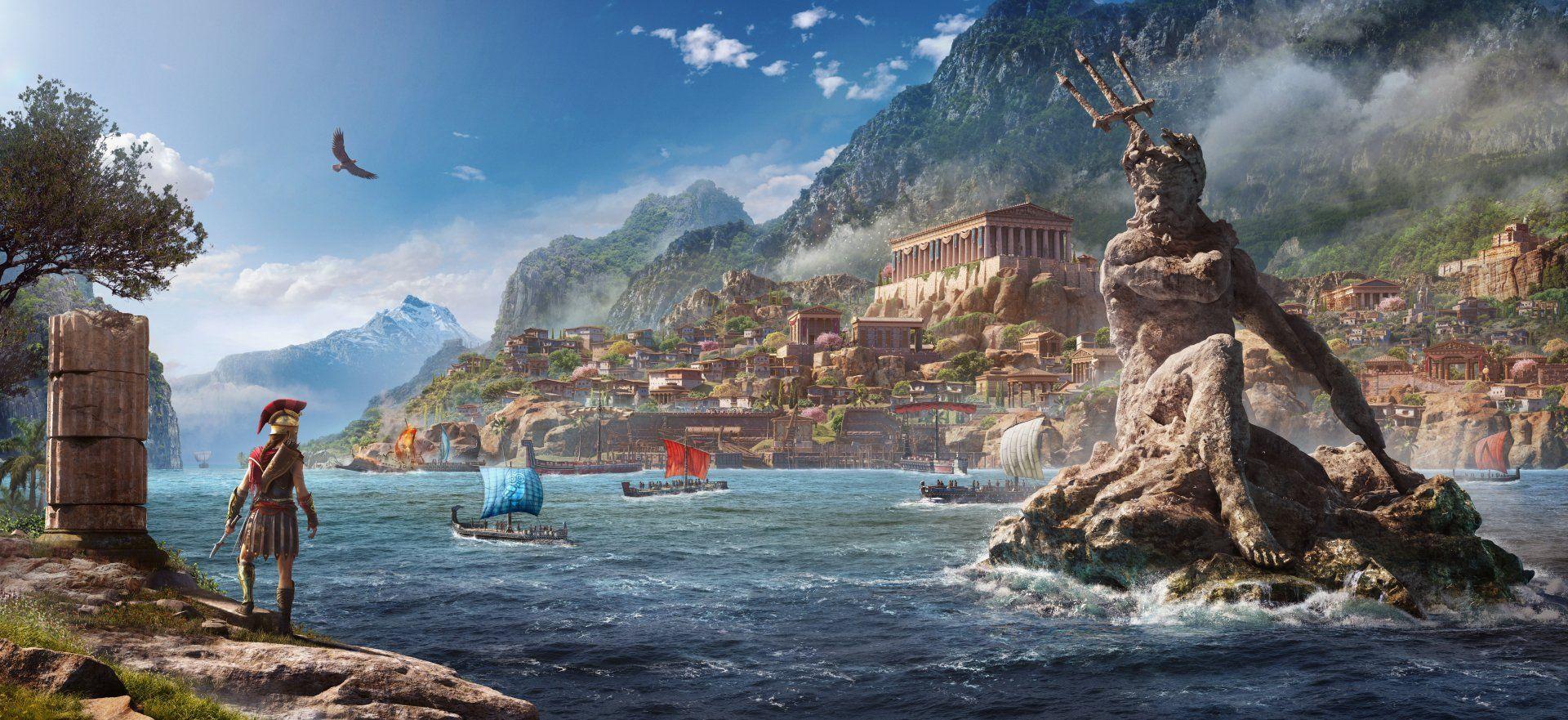 1920x881 Assassin's Creed Odyssey HD Wallpaper