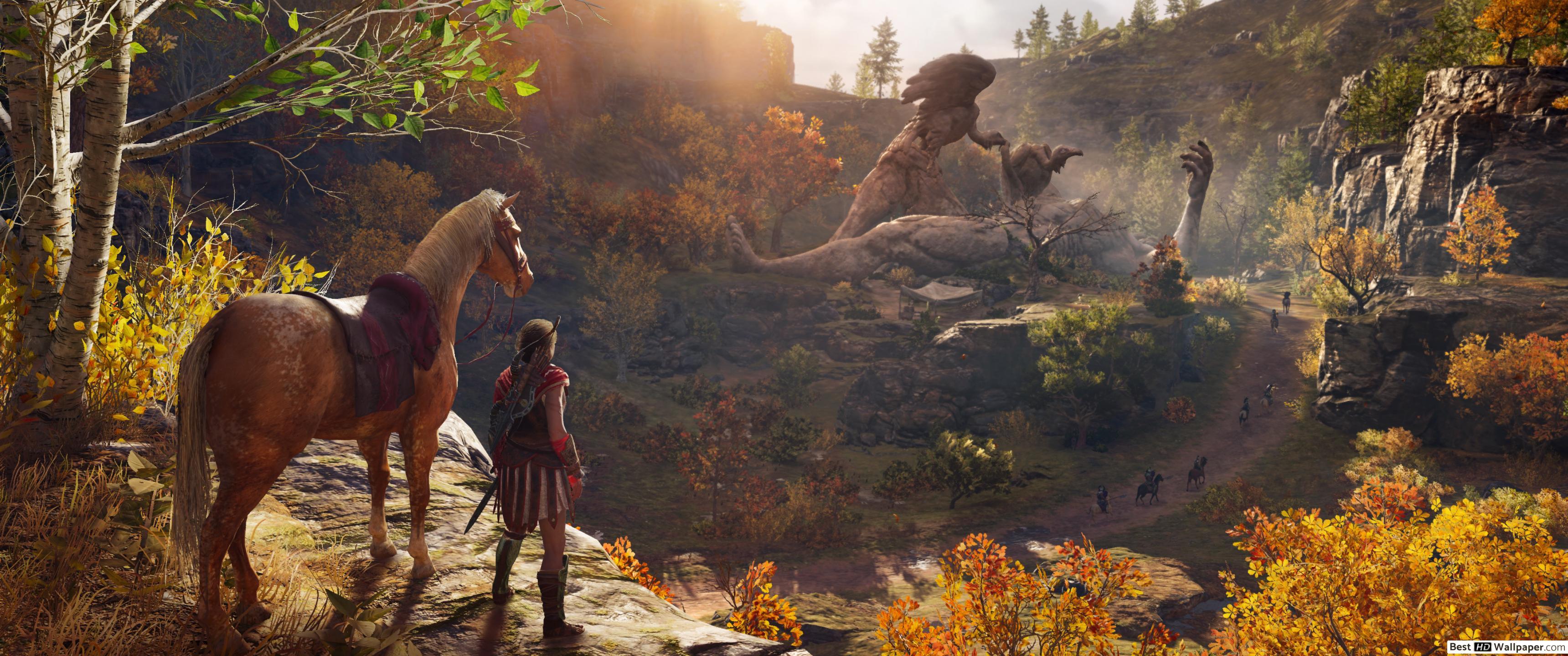 3440x1440 Assassin's Creed Odyssey HD wallpaper download