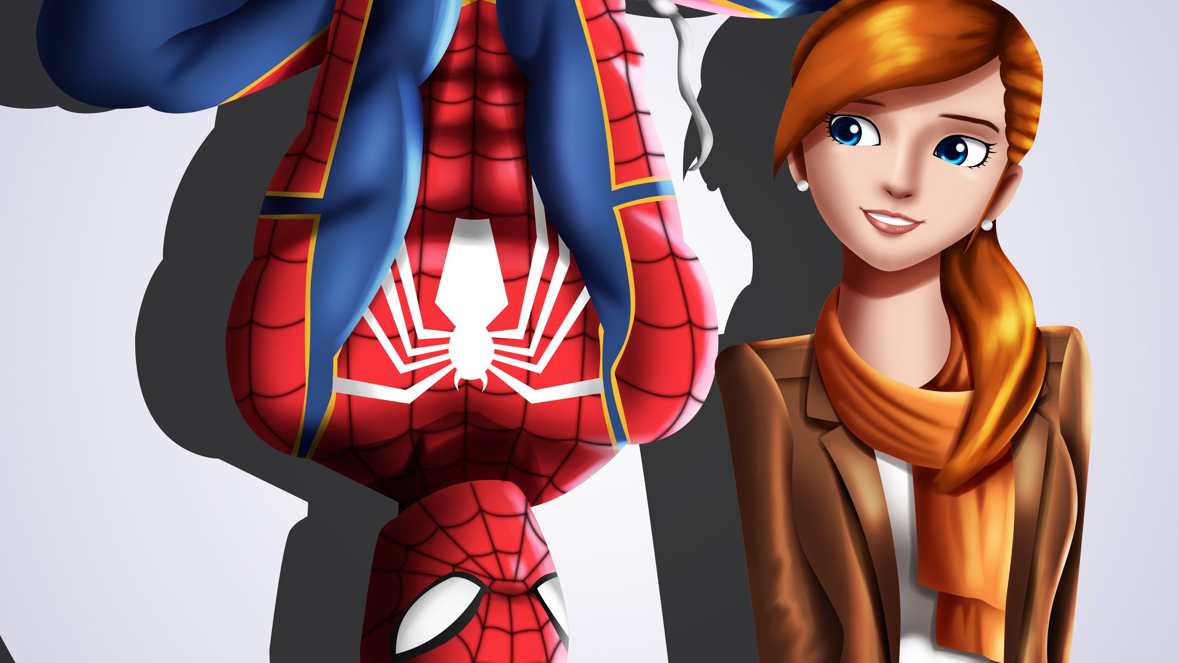 3777x2125 Spider Man And Mary Jane