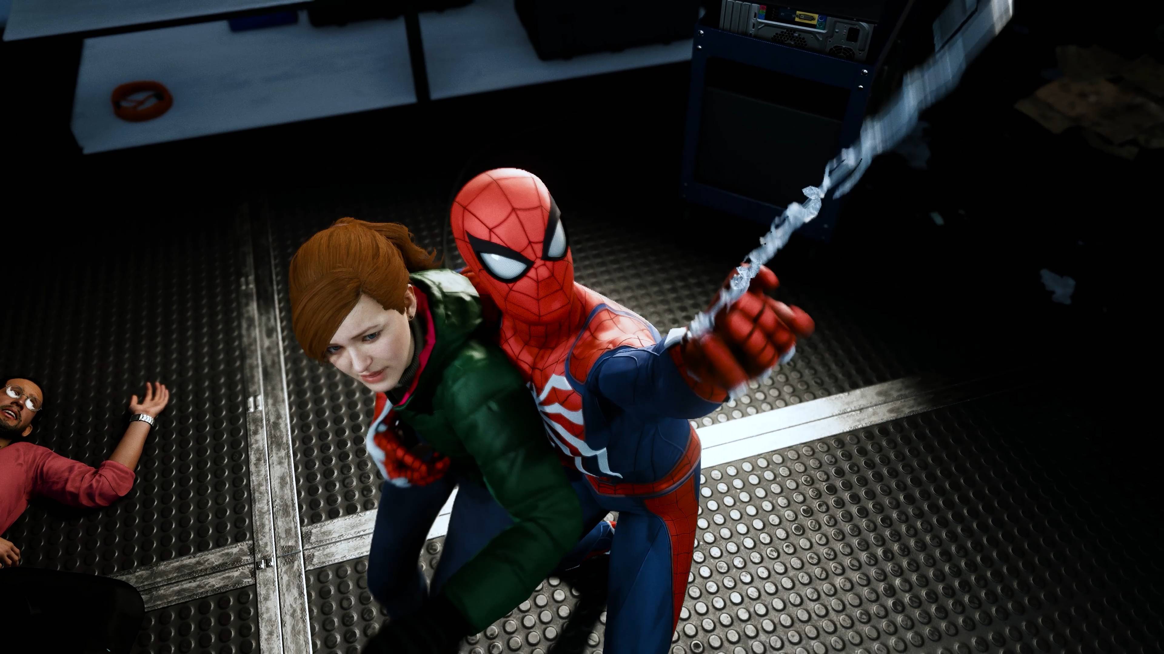 3840x2160 Spider Man Web Shoot Mary Jane Watson PS4 4K