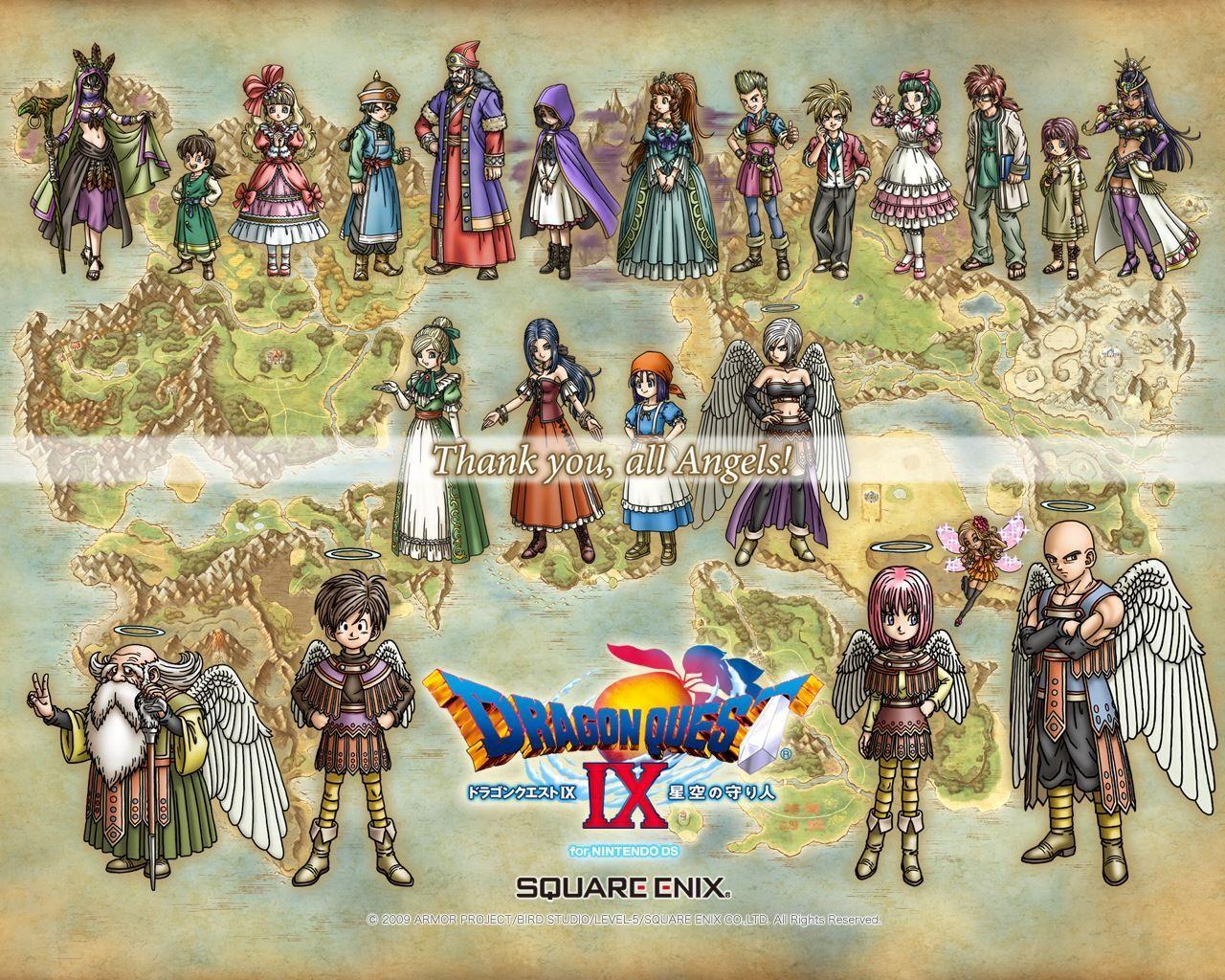 1280x1024 Dragon Quest 9 is not an MMO. Dragon warrior, Dragon quest, Dragon