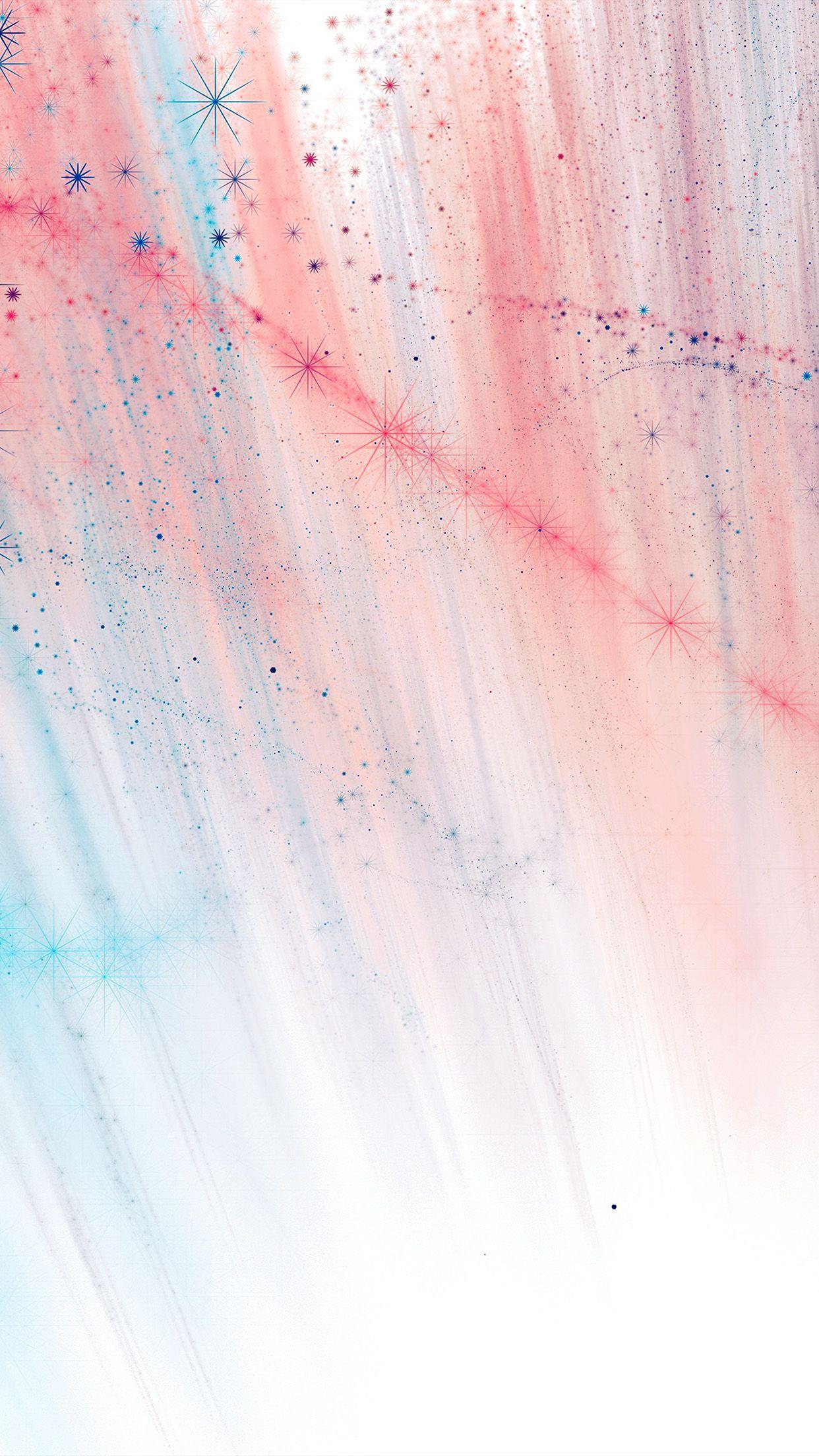 1242x2208 Vp43 Light Star Beautiful Pattern White Pink iPhone X