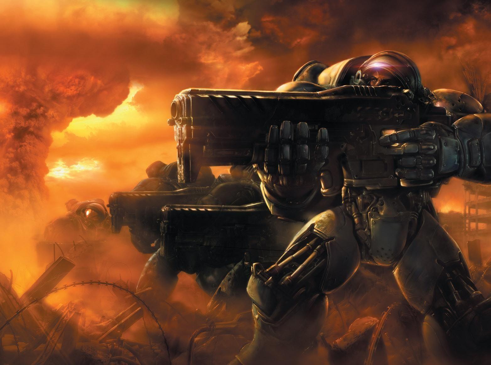 1564x1164 Starcraft II Terran Thor. Starcraft, Starcraft Video game art