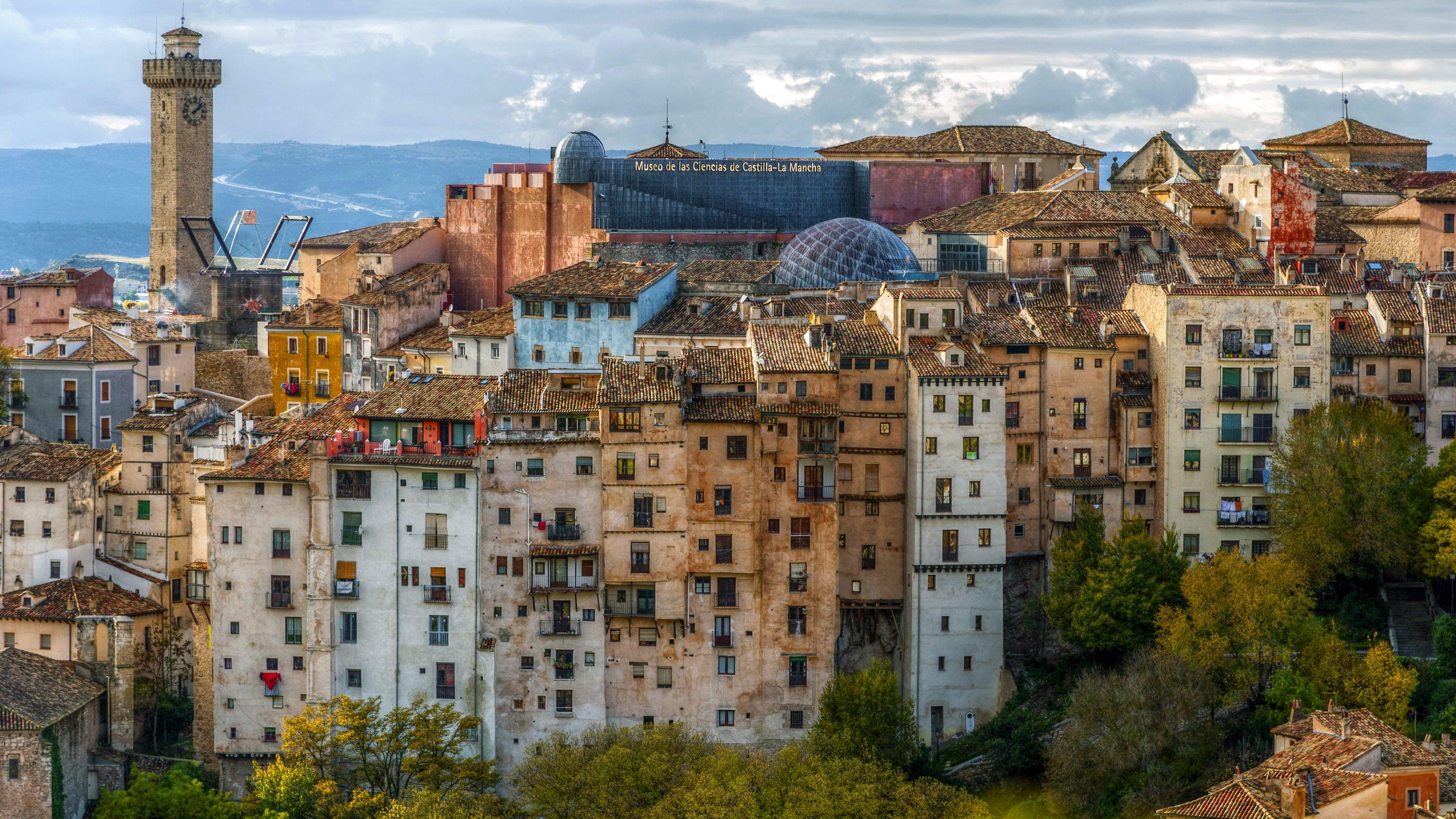 3072x1728 Photo Spain Castilla Cuenca Old Cities Building 3072x1728