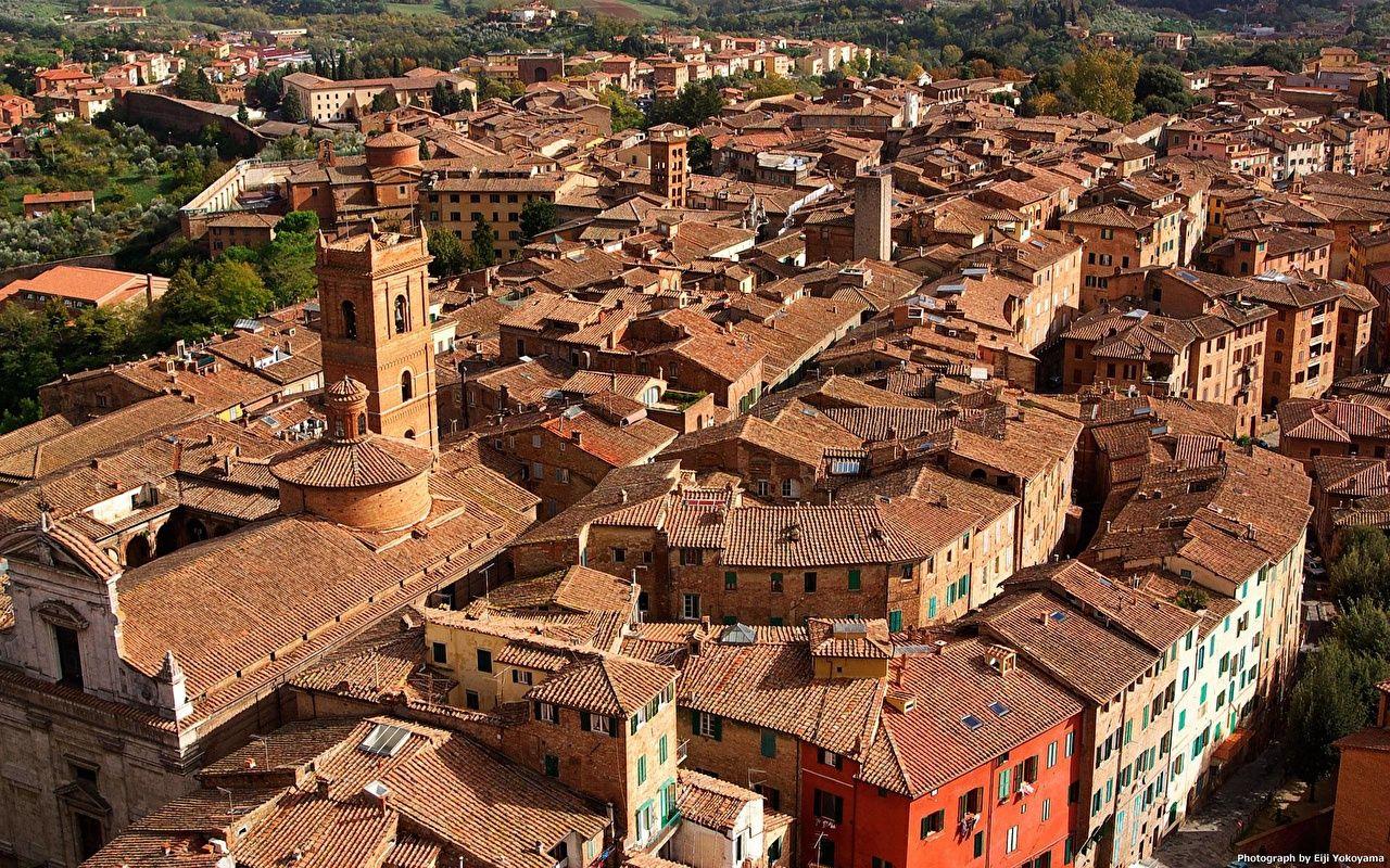 1280x800 Picture Italy The old city, Siena Cities Building