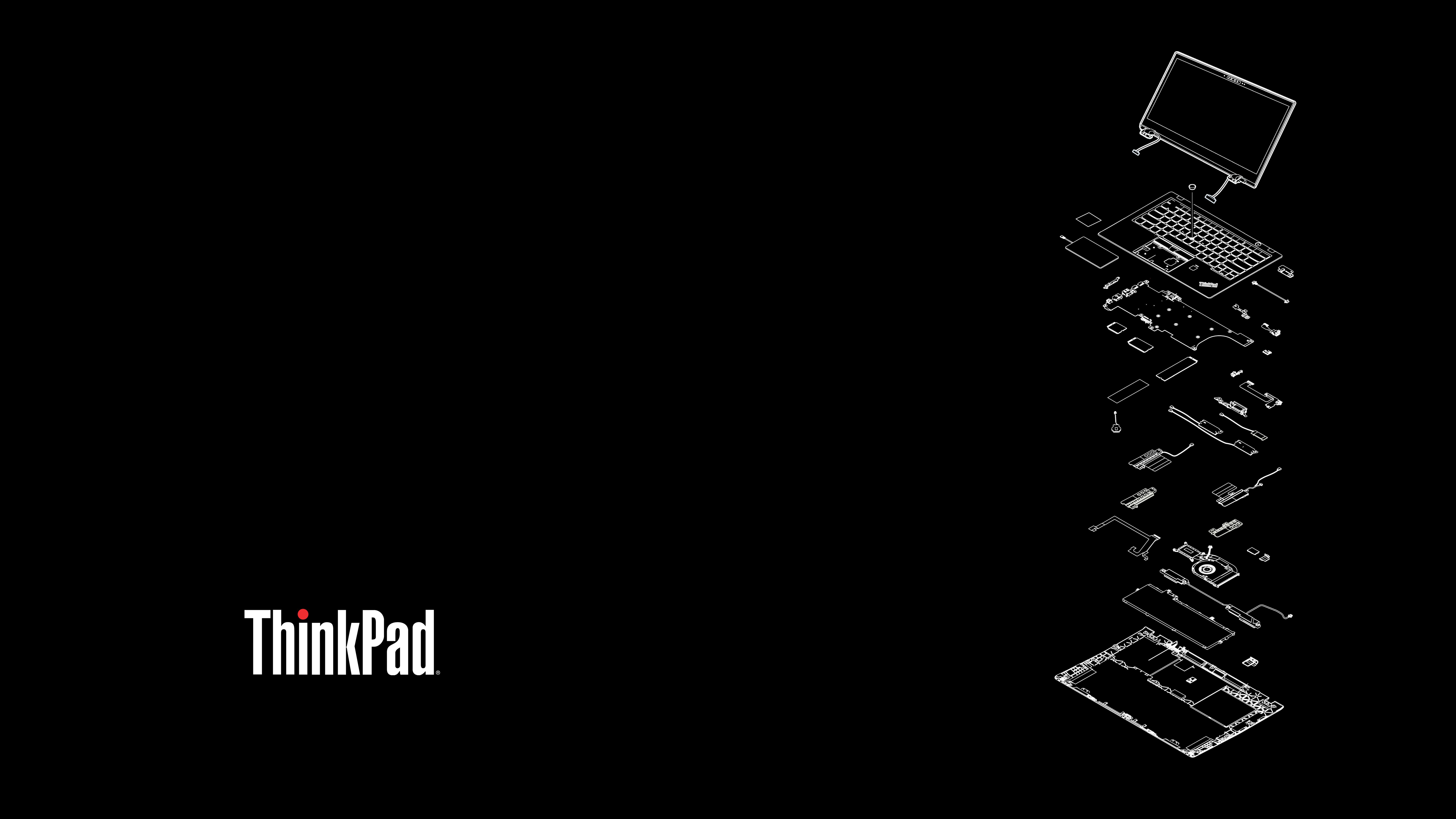 7540x4241 X1 Carbon 5th Gen Exploded Wallpaper