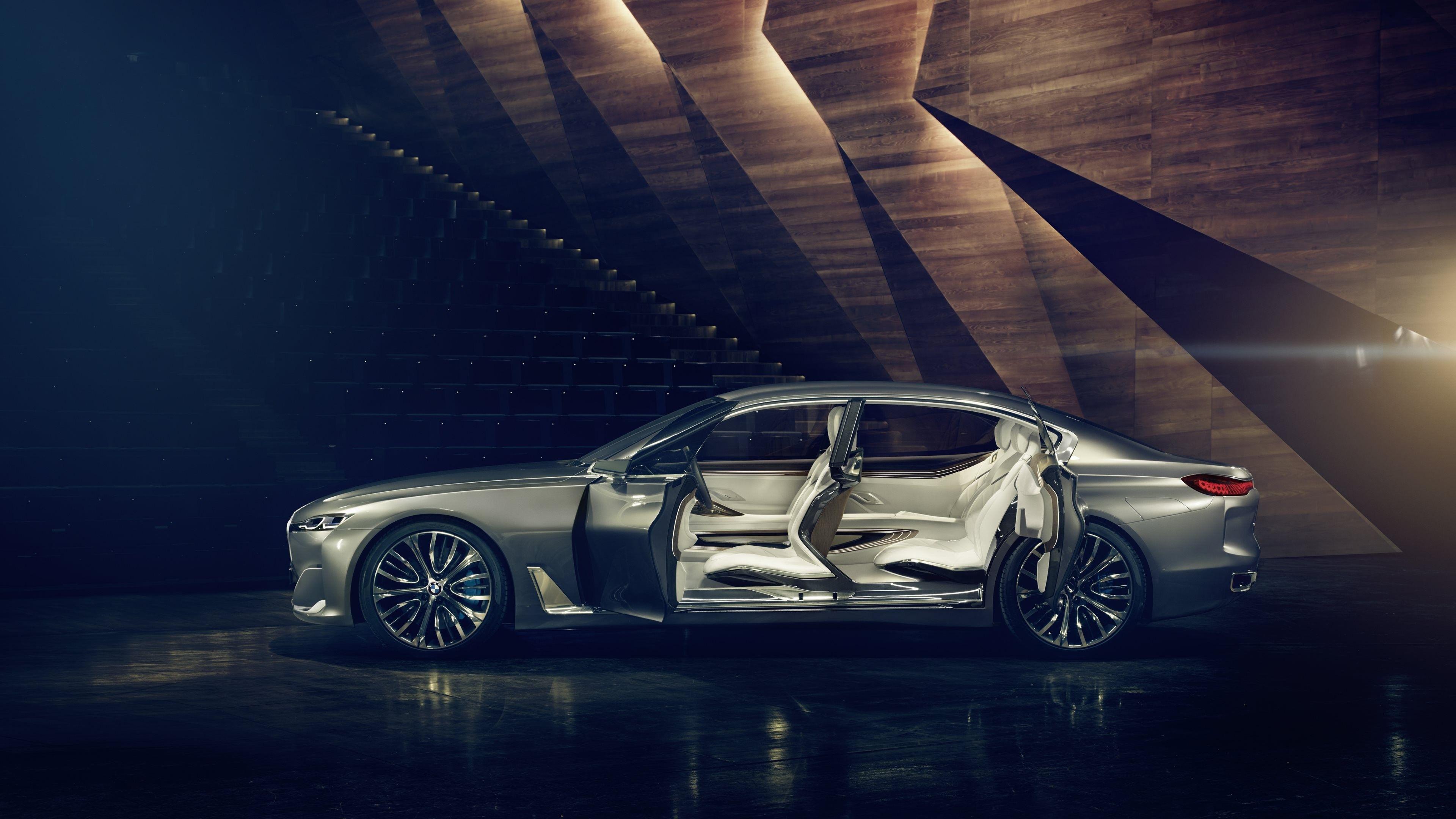 3840x2160 Wallpaper BMW Vision Future Luxury, 9 series, sedan, luxury cars