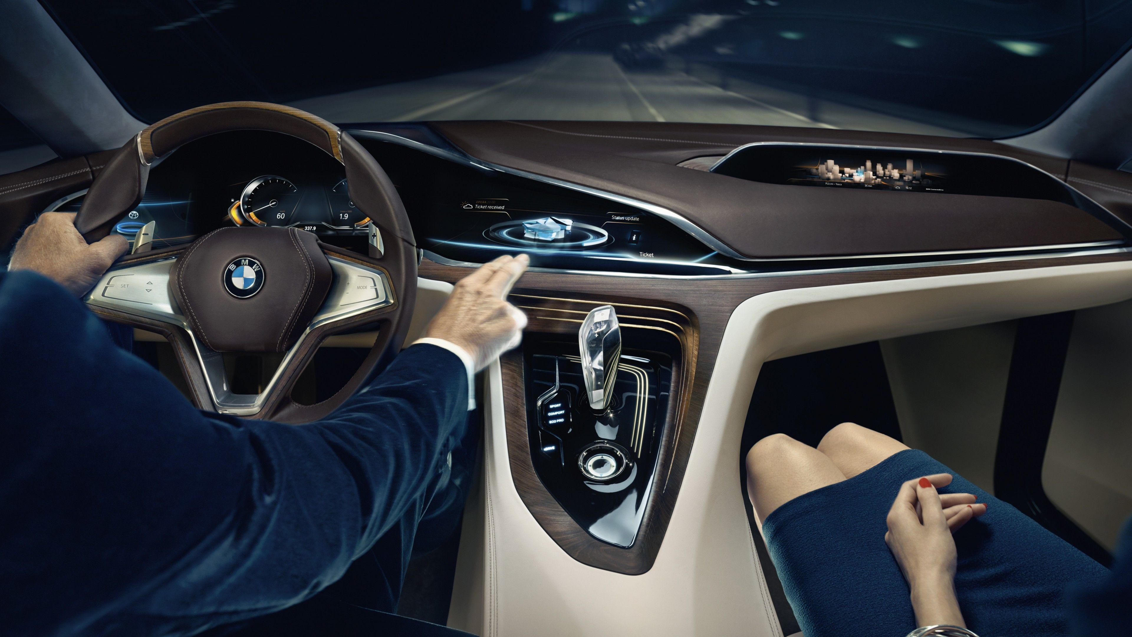 3840x2160 Wallpaper BMW Vision Future Luxury, 9 series, sedan, luxury cars
