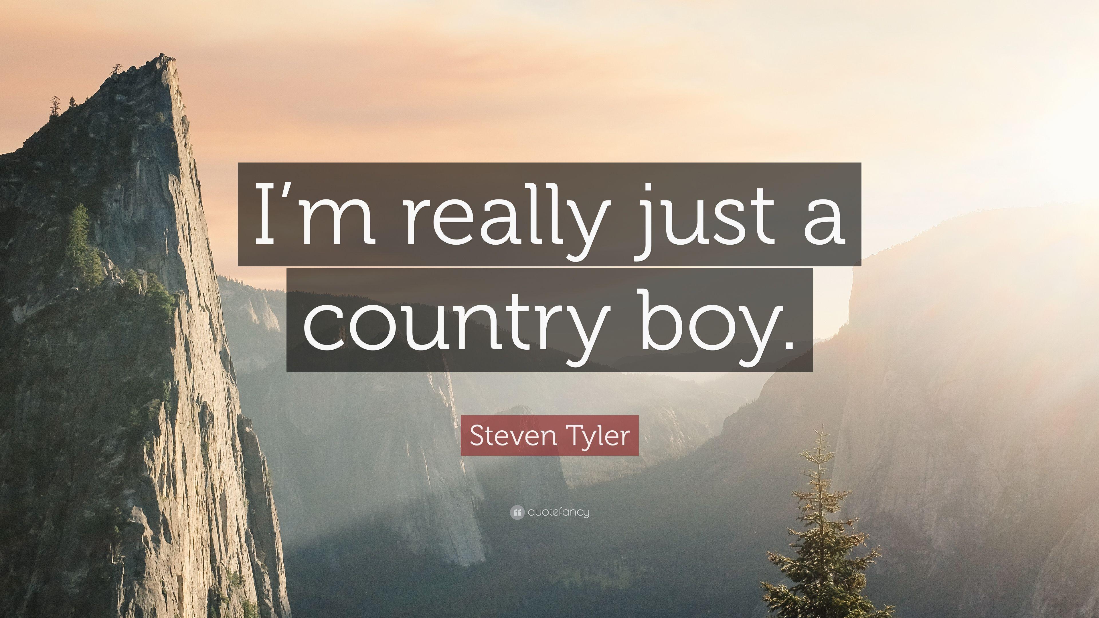 3840x2160 Steven Tyler Quote: “I'm really just a country boy.” 7 wallpaper