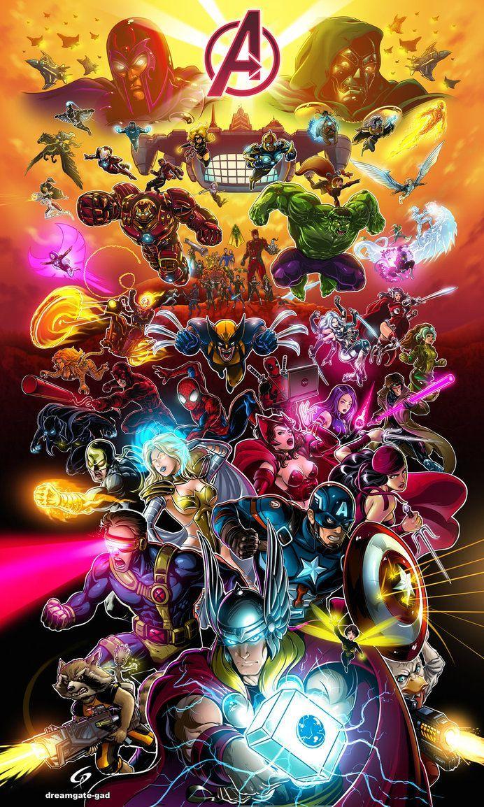 692x1154 Comic art. Marvel avengers
