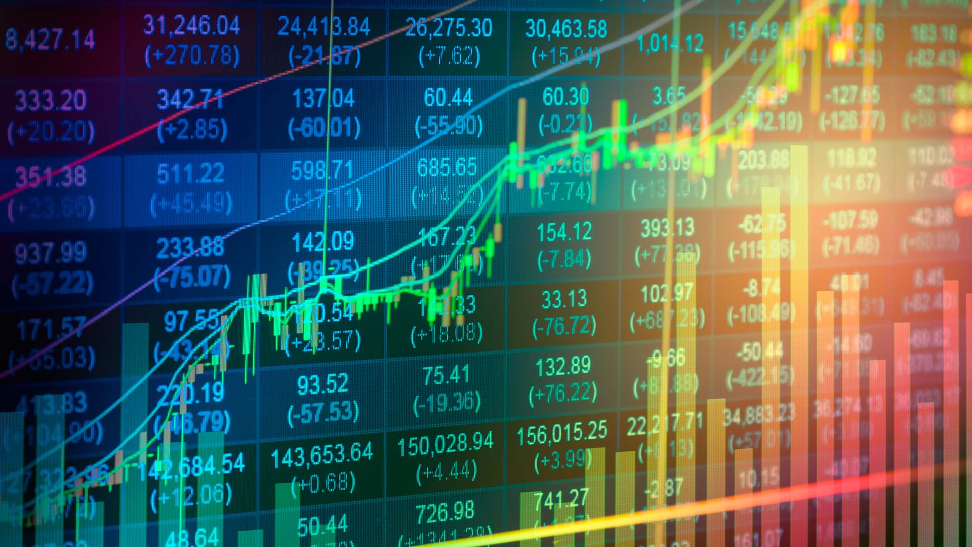 A computer desktop wallpaper for forex trading terminal ai generative desktop  background 22460209 Stock Photo at Vecteezy