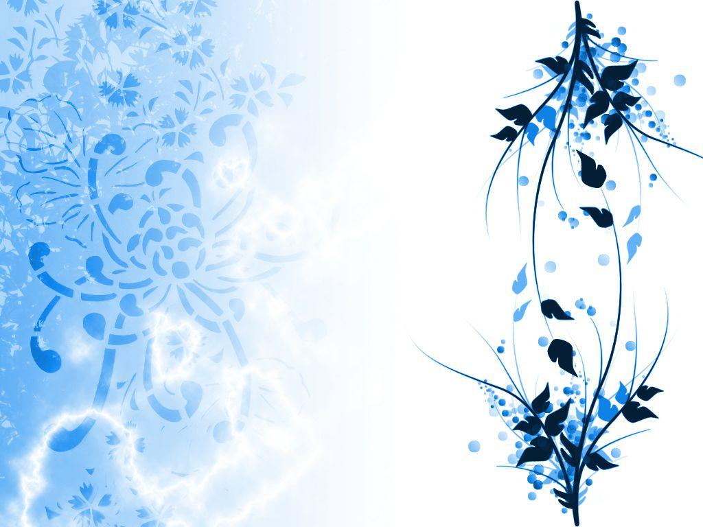1024x768 White And Blue Wallpaper