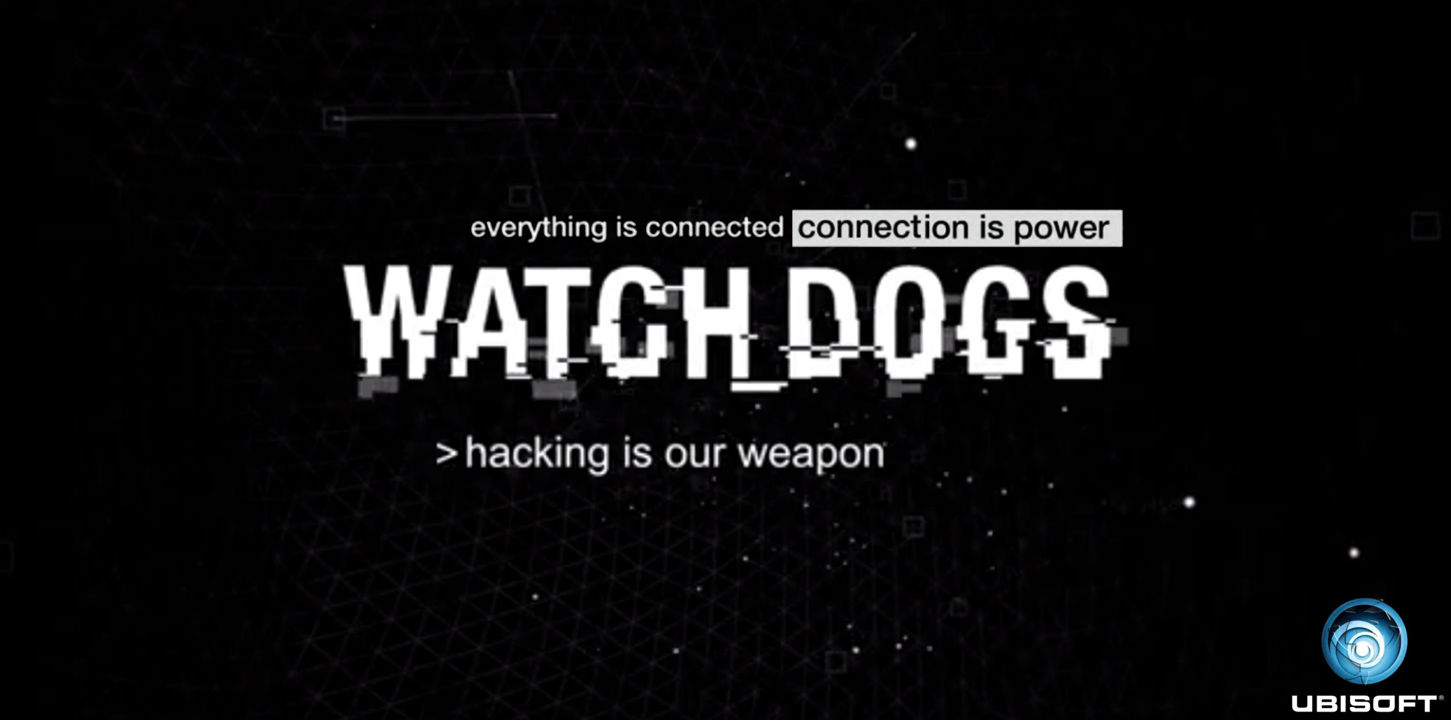 Everything is connected. Watch Dogs logo. Обои на ПК. Watch Dogs Wallpaper. Watch Dogs logo Wallpaper.