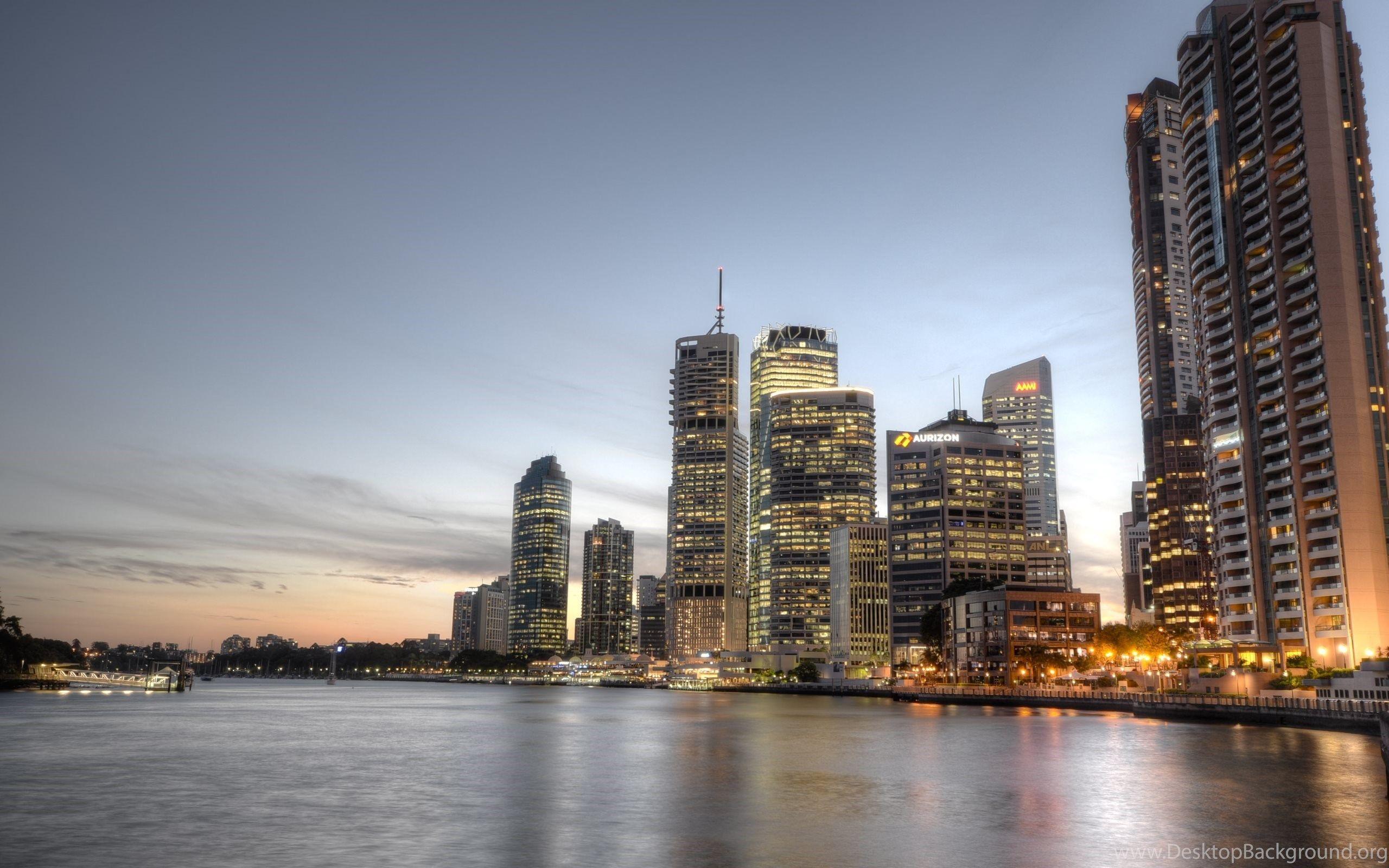 2560x1600 Brisbane Central Business District HD Wallpaper. 4K Wallpaper