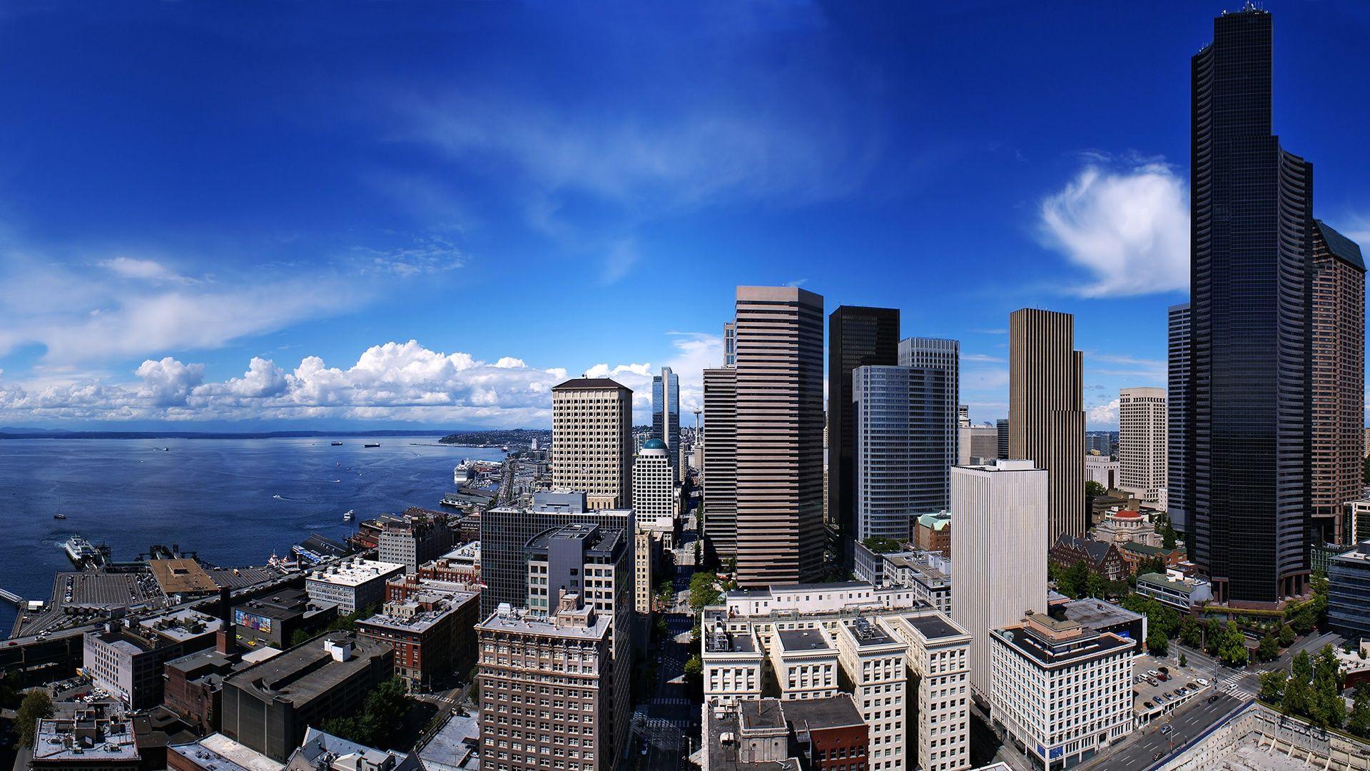1920x1080 Download 1920x1080 HD Wallpaper seattle business center skyscraper