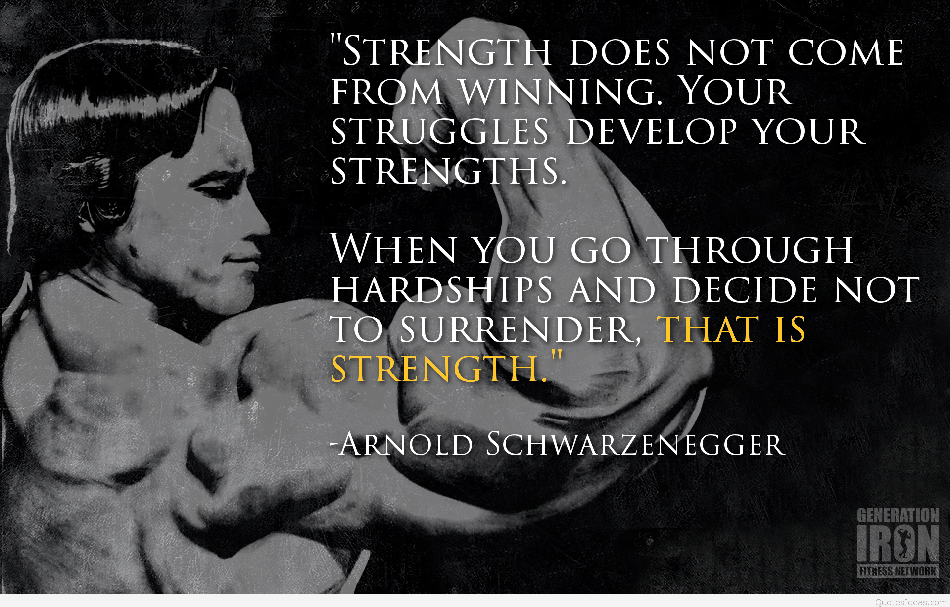 1920x1227 Conquer Arnold wallpaper bodybuilding quote