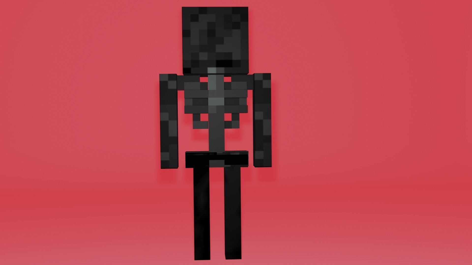 1920x1080 Wither Skeleton From Minecraft Free VR / AR / Low Poly 3D Model