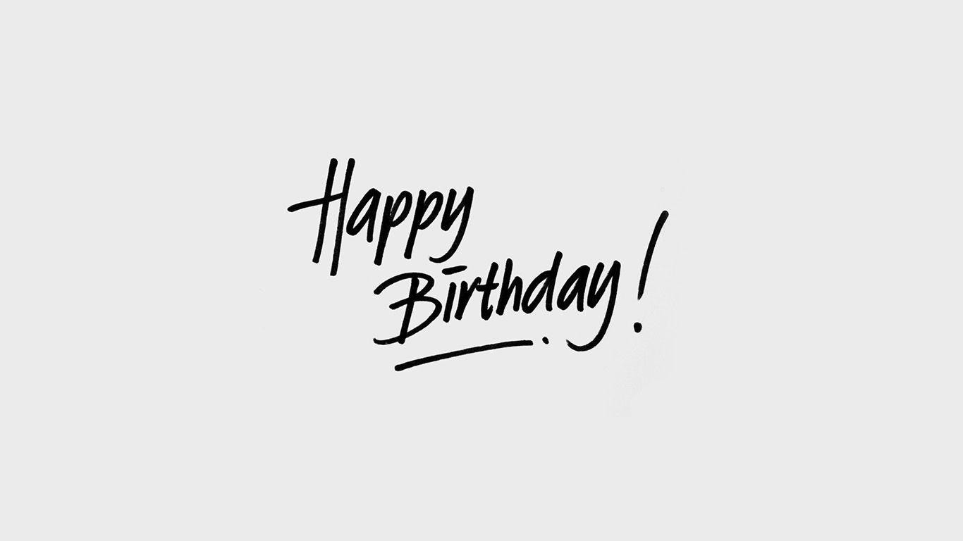 1366x768 wallpaper for desktop, laptop. happy birthday white event