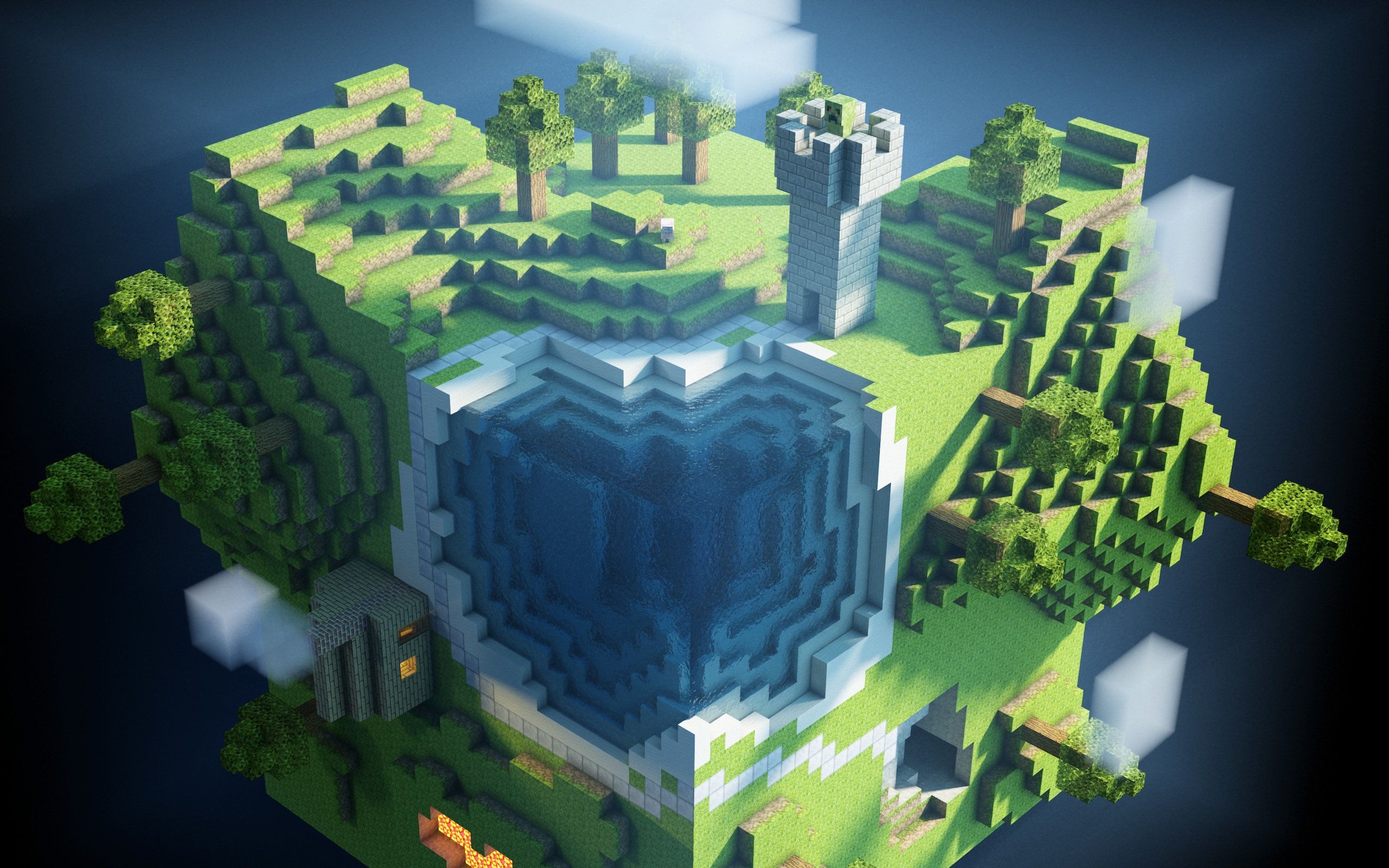 2560x1600 minecraft, World Wallpaper HD / Desktop and Mobile Background