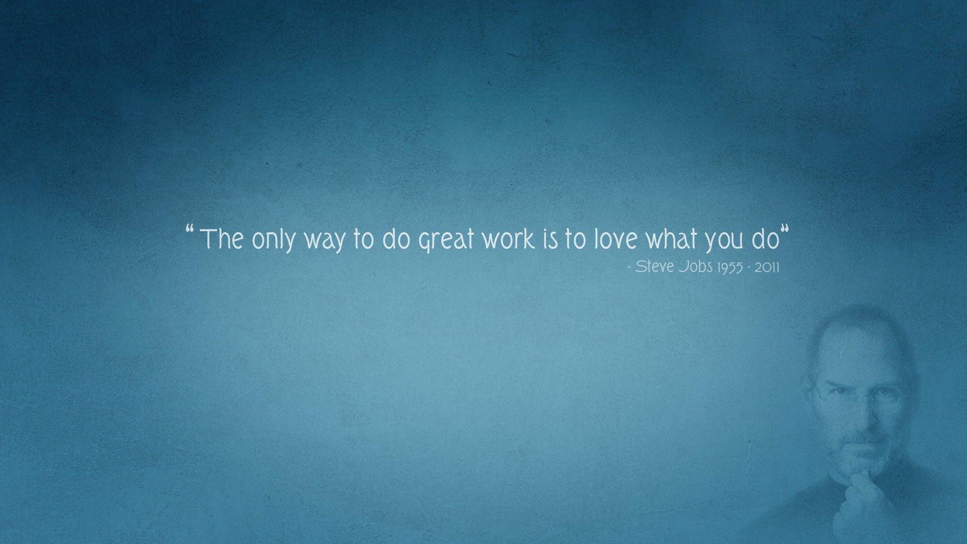 1920x1080 Steve Jobs Motivational Quotes Wallpaper With Best Jobs