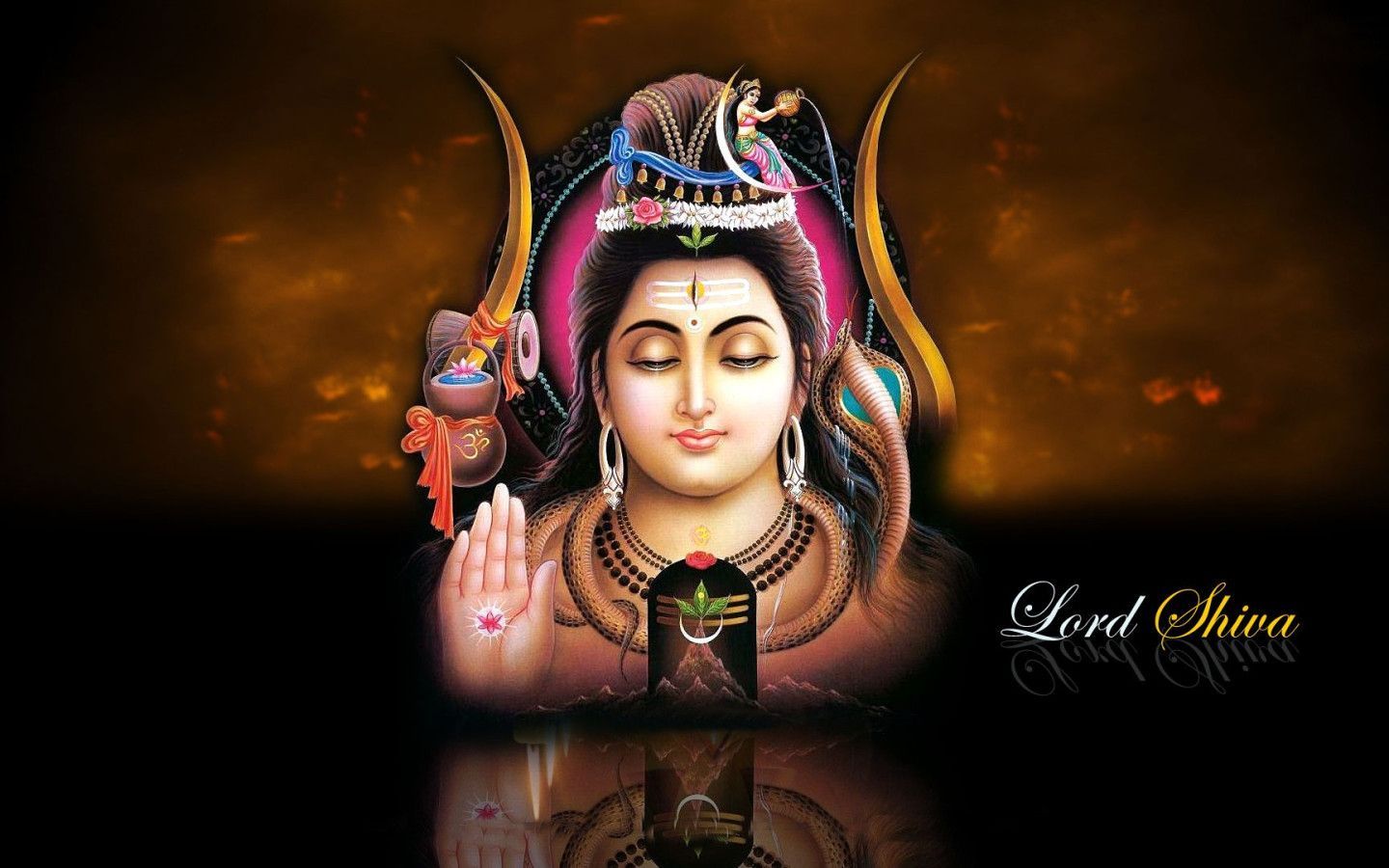 1440x900 Lord Shiva HD Background Wallpaper 13105