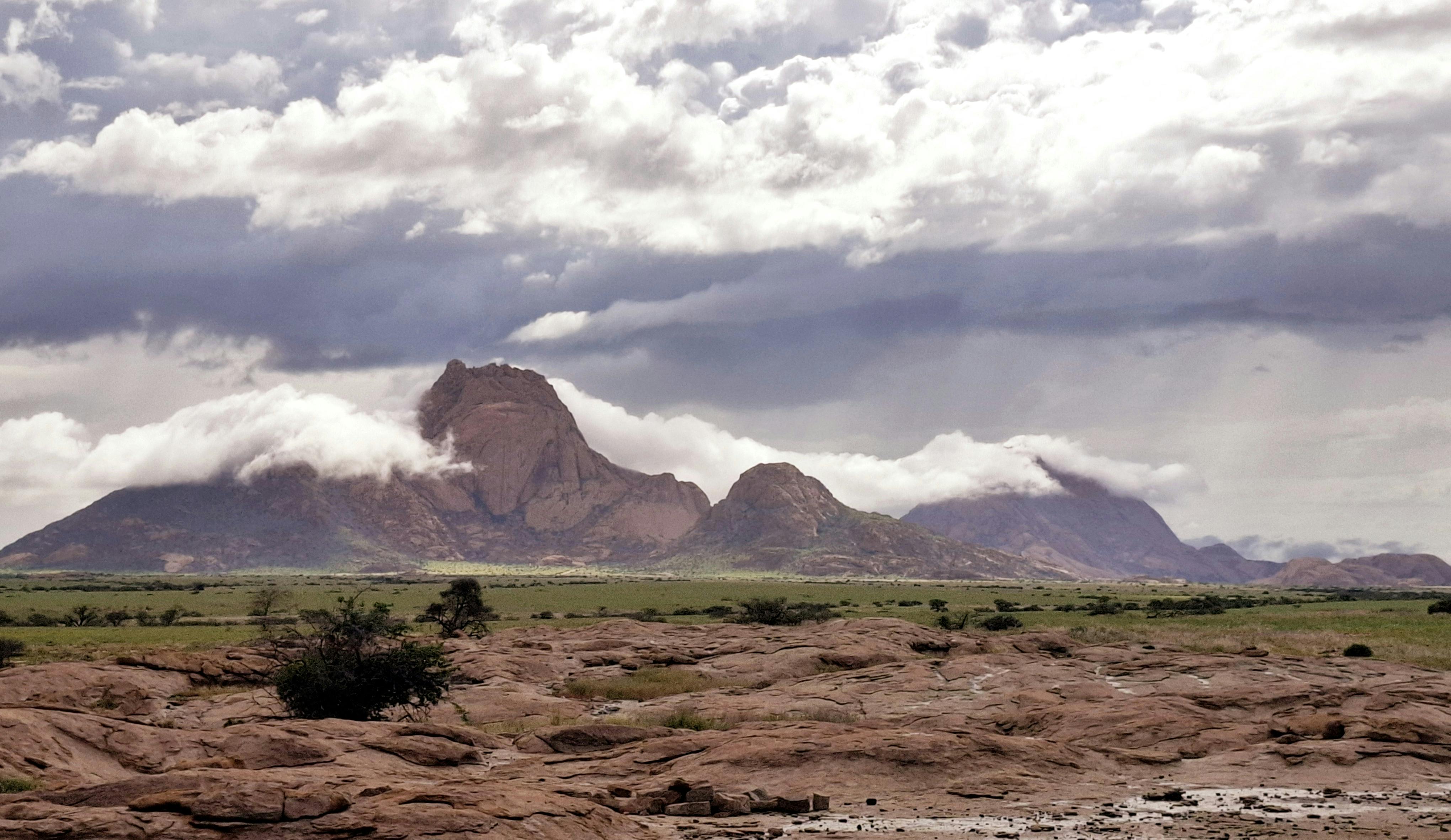 4080x2363 The Shiprock Under a Cloudy Blue Sky in Navajo, New Mexico, United States · Free