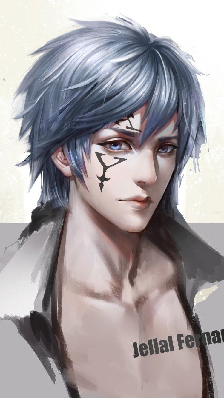750x1334 Download 750x1334 Fairy Tail, Jellal Fernandes, Semi Realistic