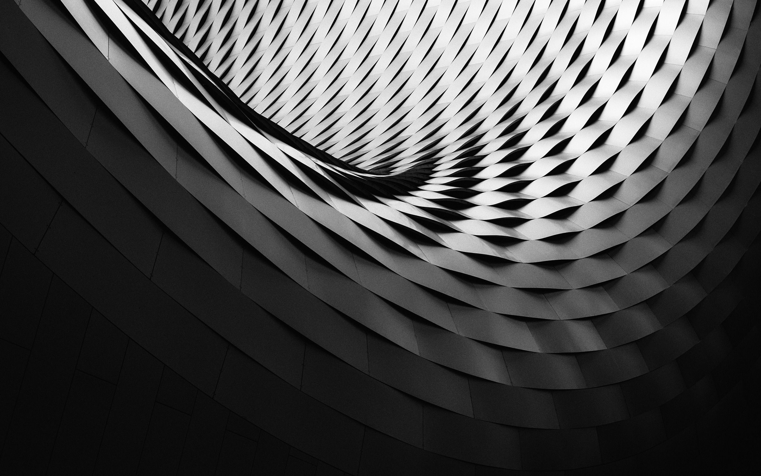 2560x1600 Black white abstract architecture 2017 HD Wallpaper