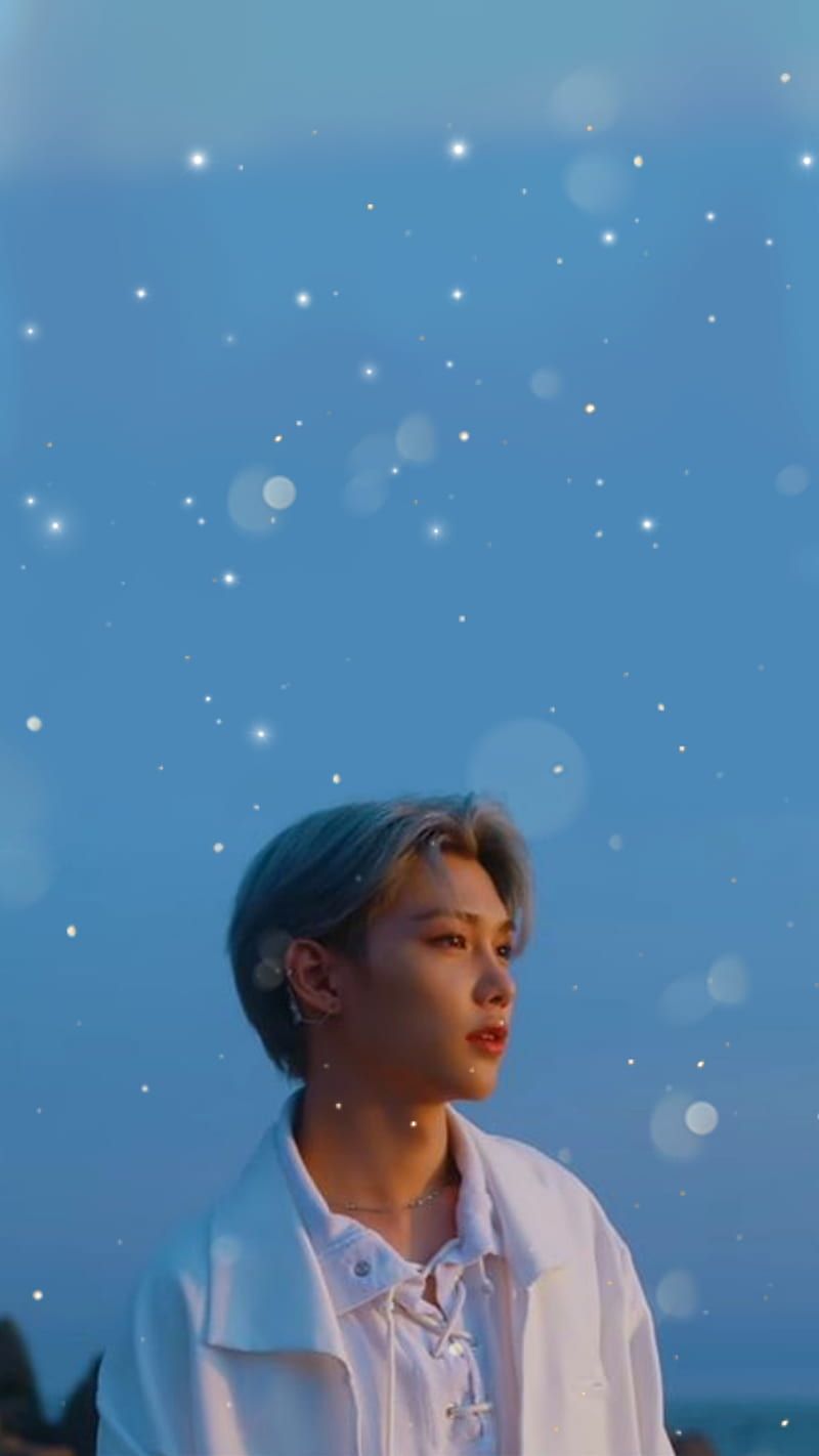 800x1422 Felix Stray kids, blue, kpop, magical, sky, stray kids, stray kids felix, HD phone wallpaper