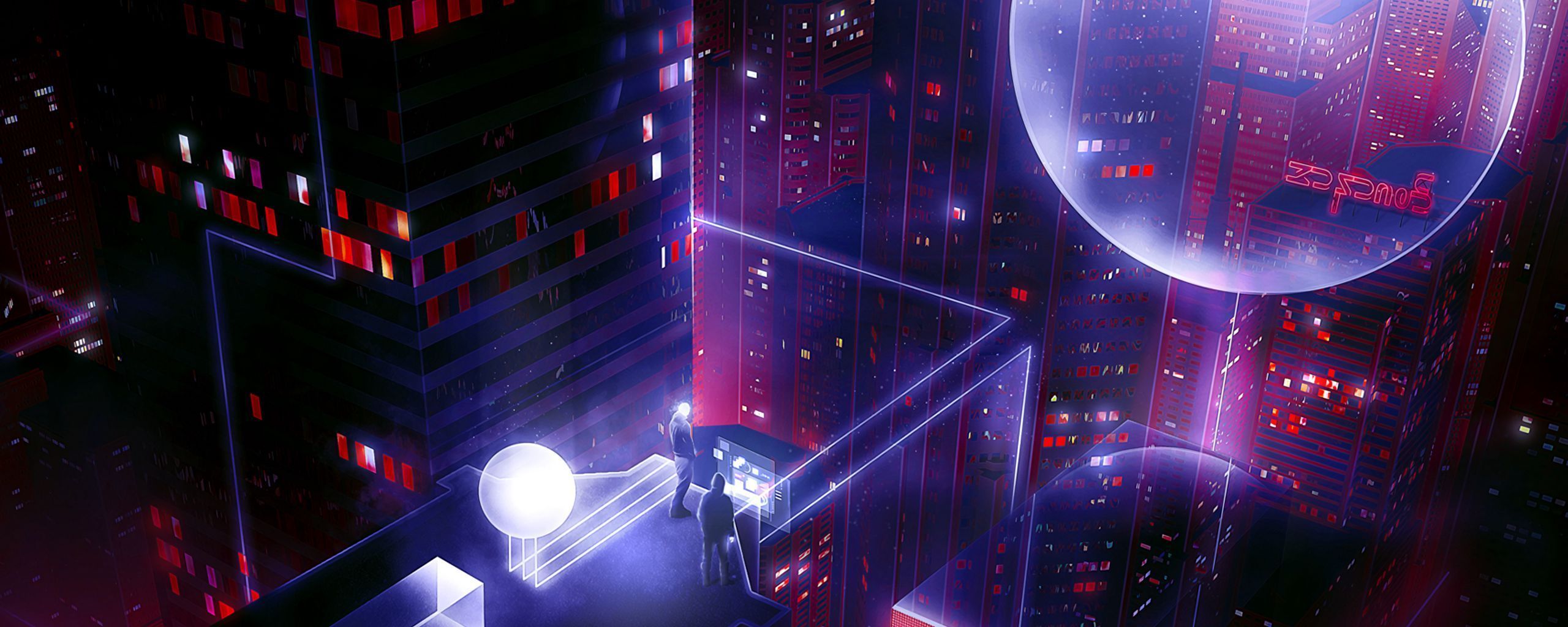 2560x1024 Cyberpunk Ultrawide Wallpaper