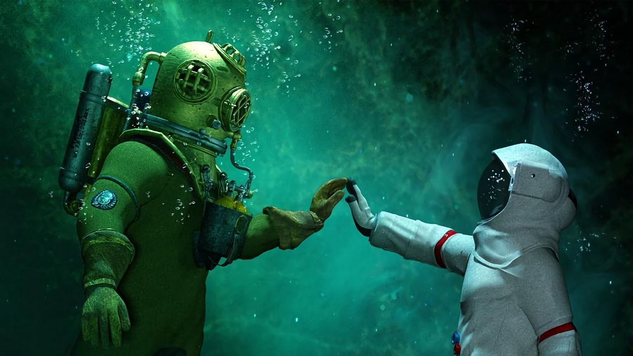 1280x720 Wallpaper astronaut, scuba diver, underwater hd, picture, image