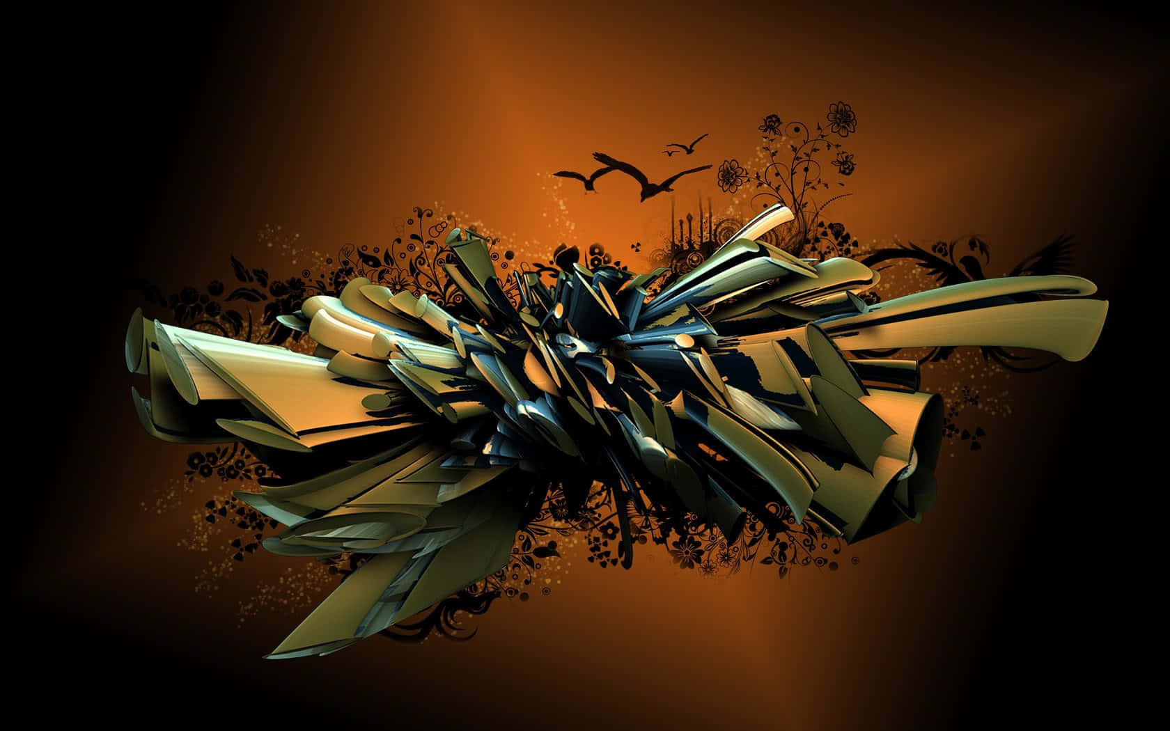 1680x1050 3D Abstract Wallpaper