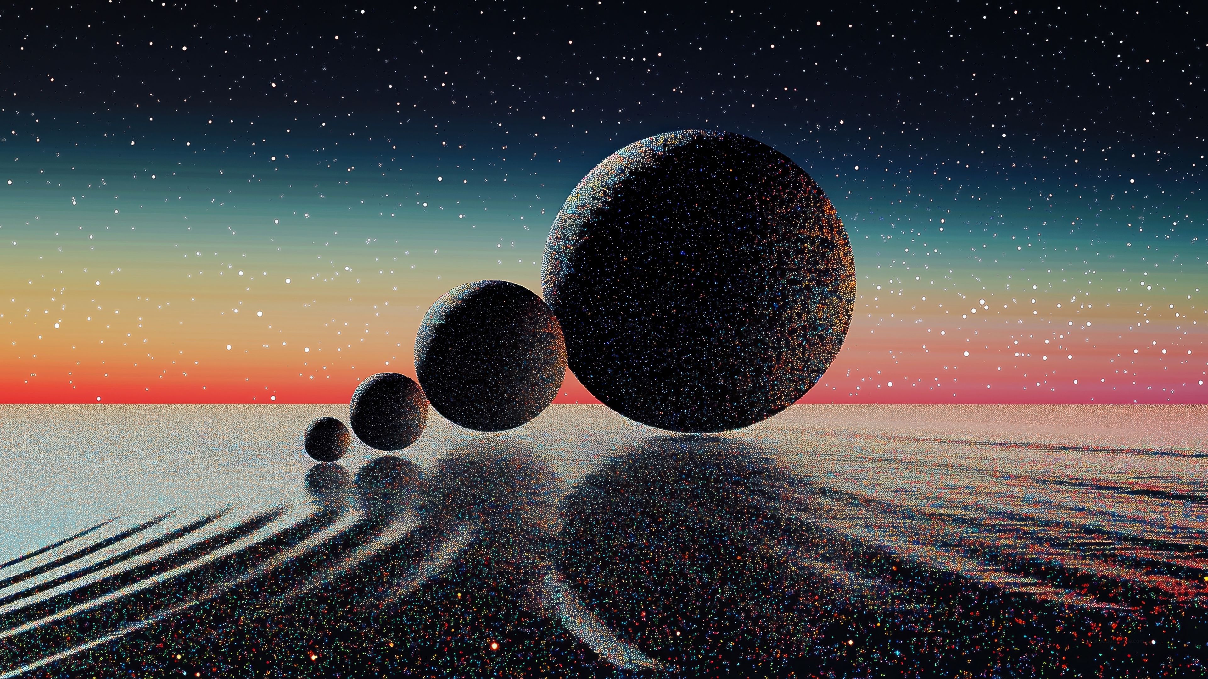 3840x2160 Abstract art Wallpaper 4K space, Visual art