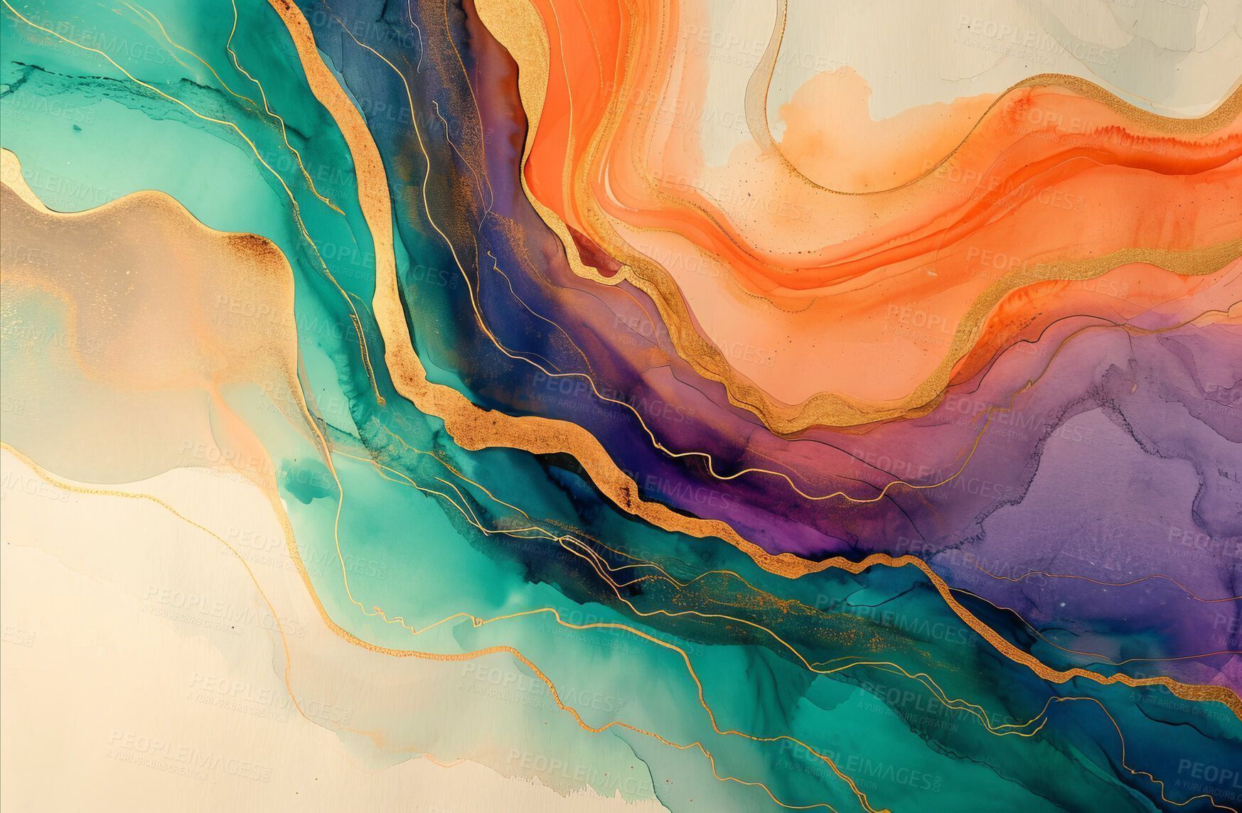 1747x1144 Abstract, background and wallpaper design on canvas for wall, backdrop or printing. Color, creative art and beautiful texture painting for interior artwork, copyspace and creativity inspiration. Buy on PeopleImages