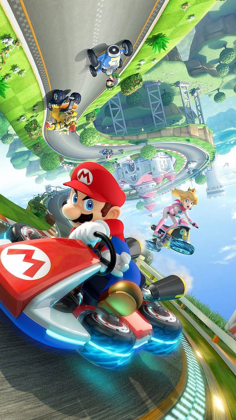 800x1422 Mario kart kart, mario kart, HD phone wallpaper