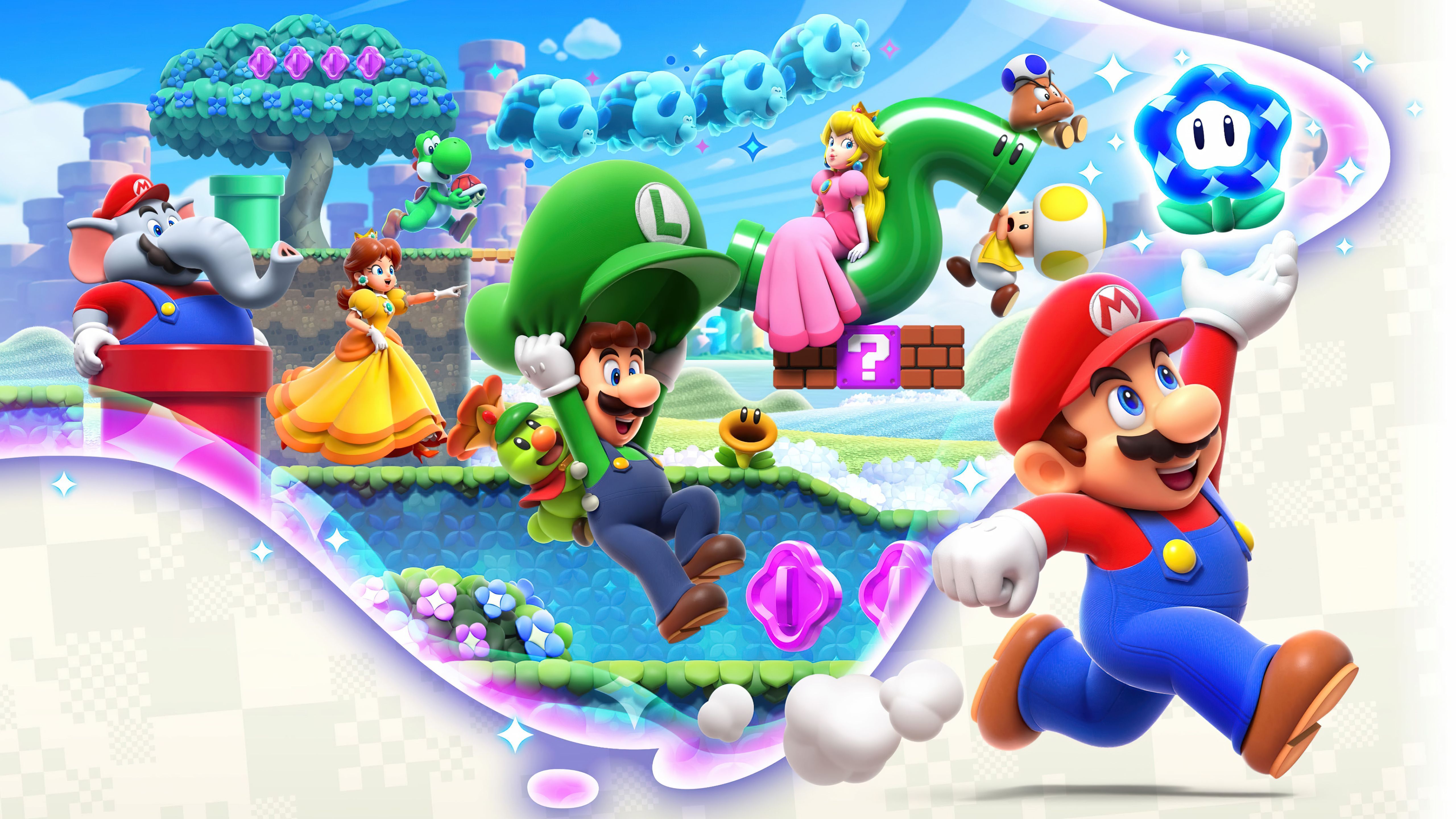 5120x2880 Super Mario Bros. Wonder Wallpaper 4K, Nintendo Switch