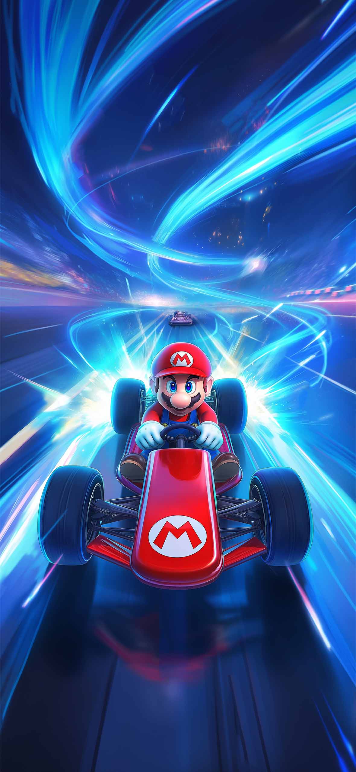 1180x2554 Speed Boost Super Mario Kart Wallpaper Game Wallpaper