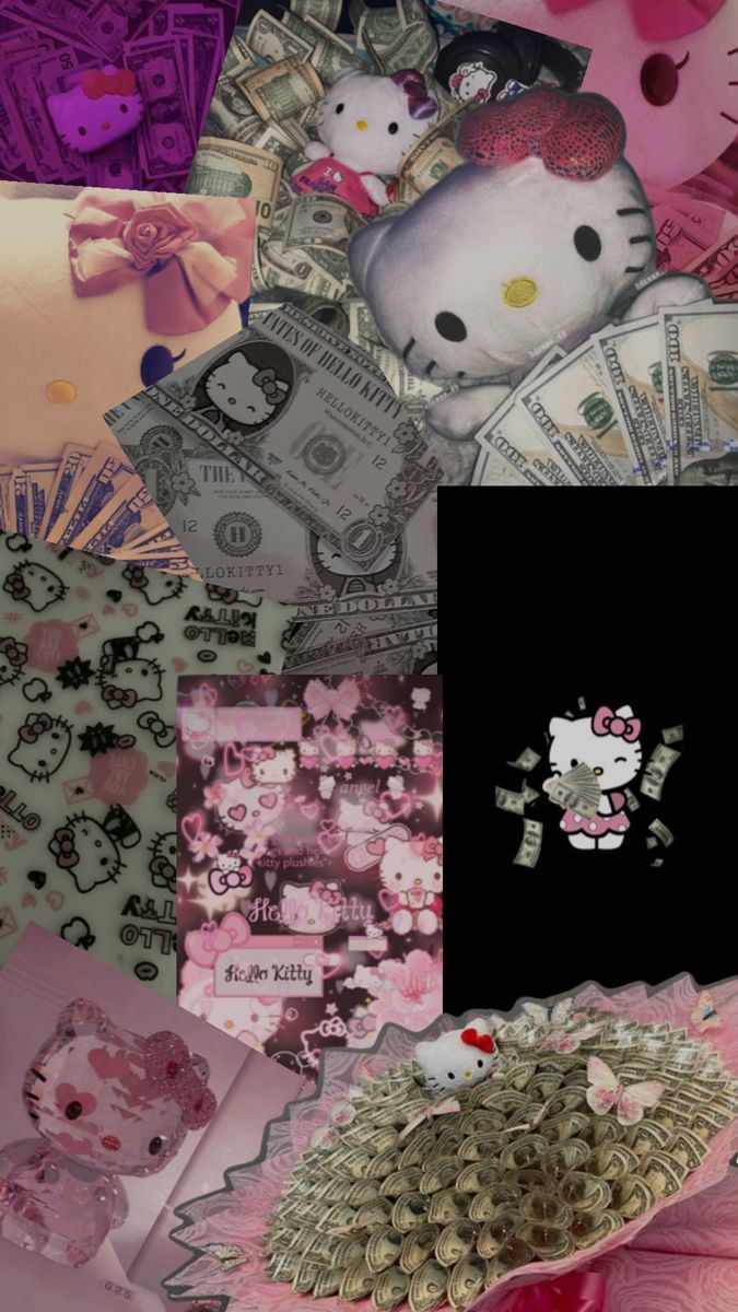 675x1200 Money Hello Kitty Wallpaper